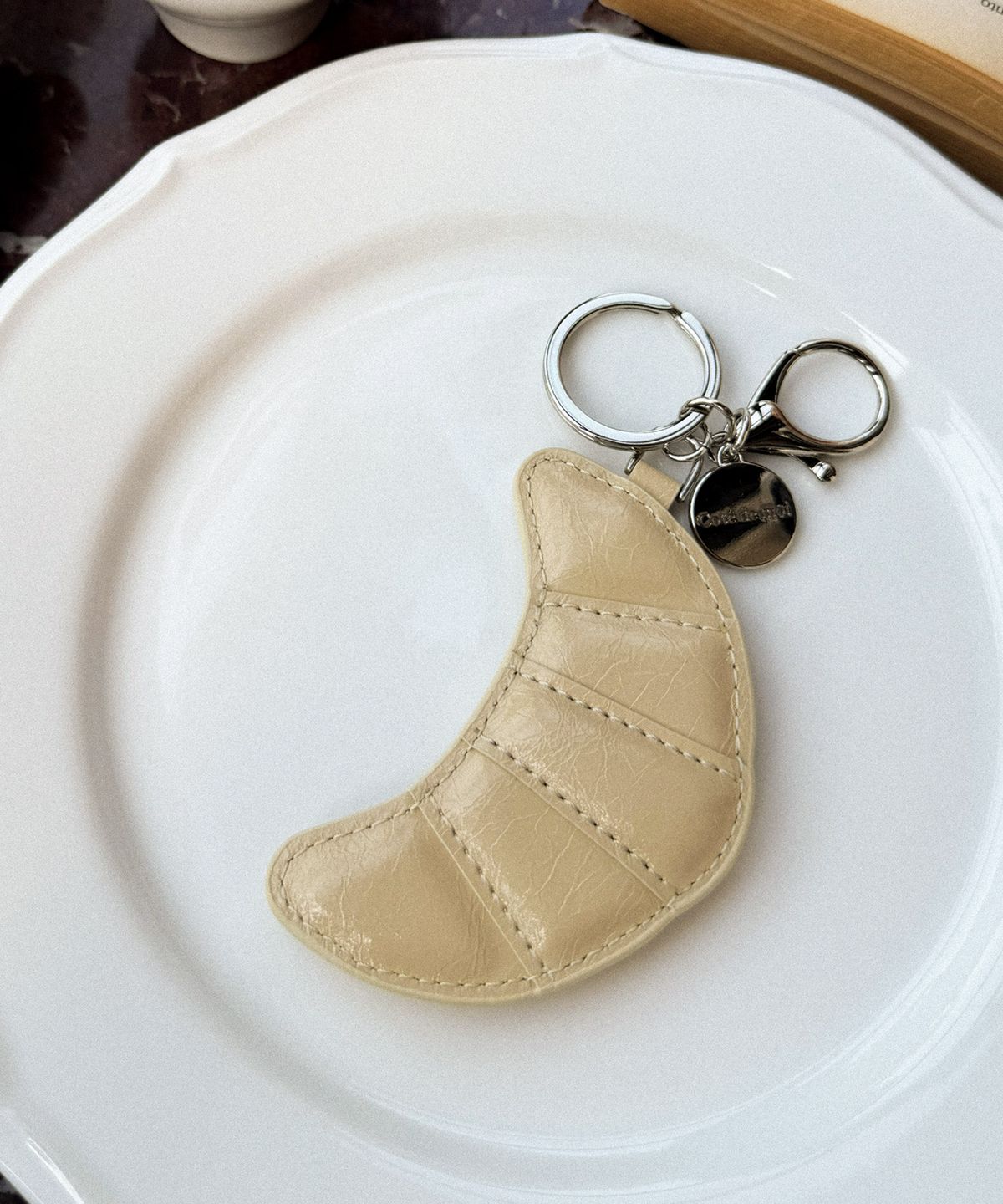 꼬떼드무아(COTEDEMOI) Petit Croissant Keyring - Butter