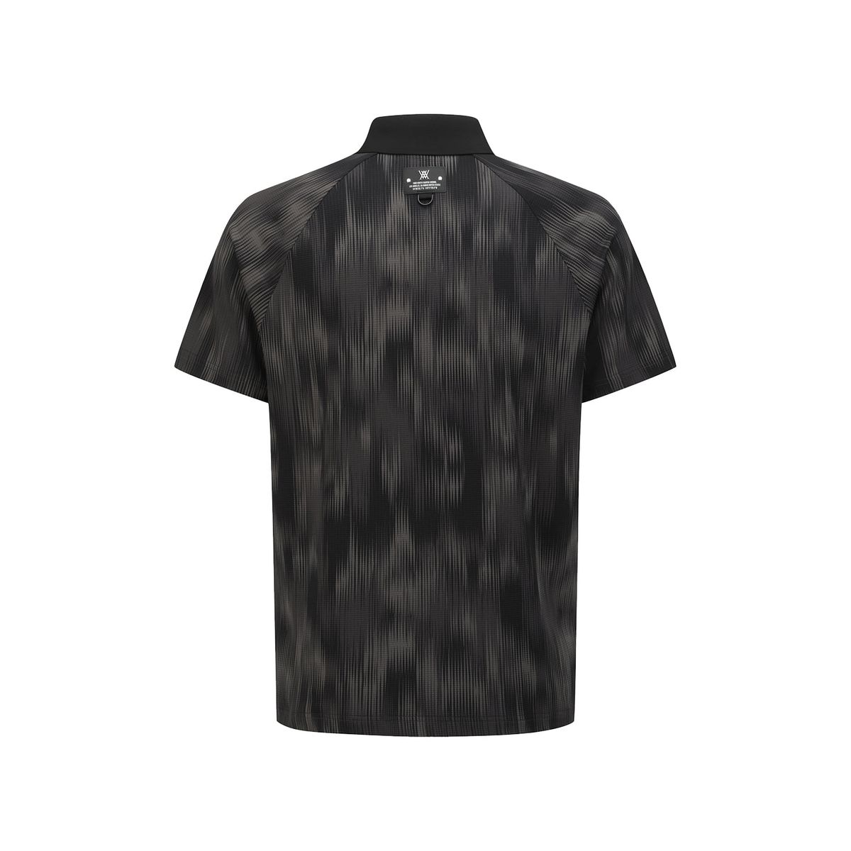 어뉴골프(ANEW GOLF) MEN MOSAIC PATTERN T-SHIRT_BK