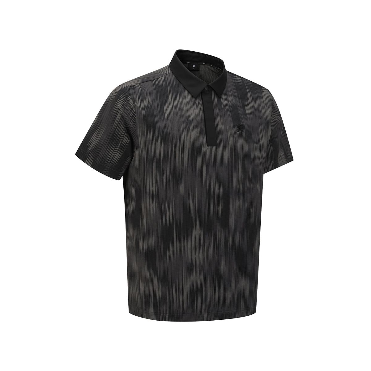 어뉴골프(ANEW GOLF) MEN MOSAIC PATTERN T-SHIRT_BK