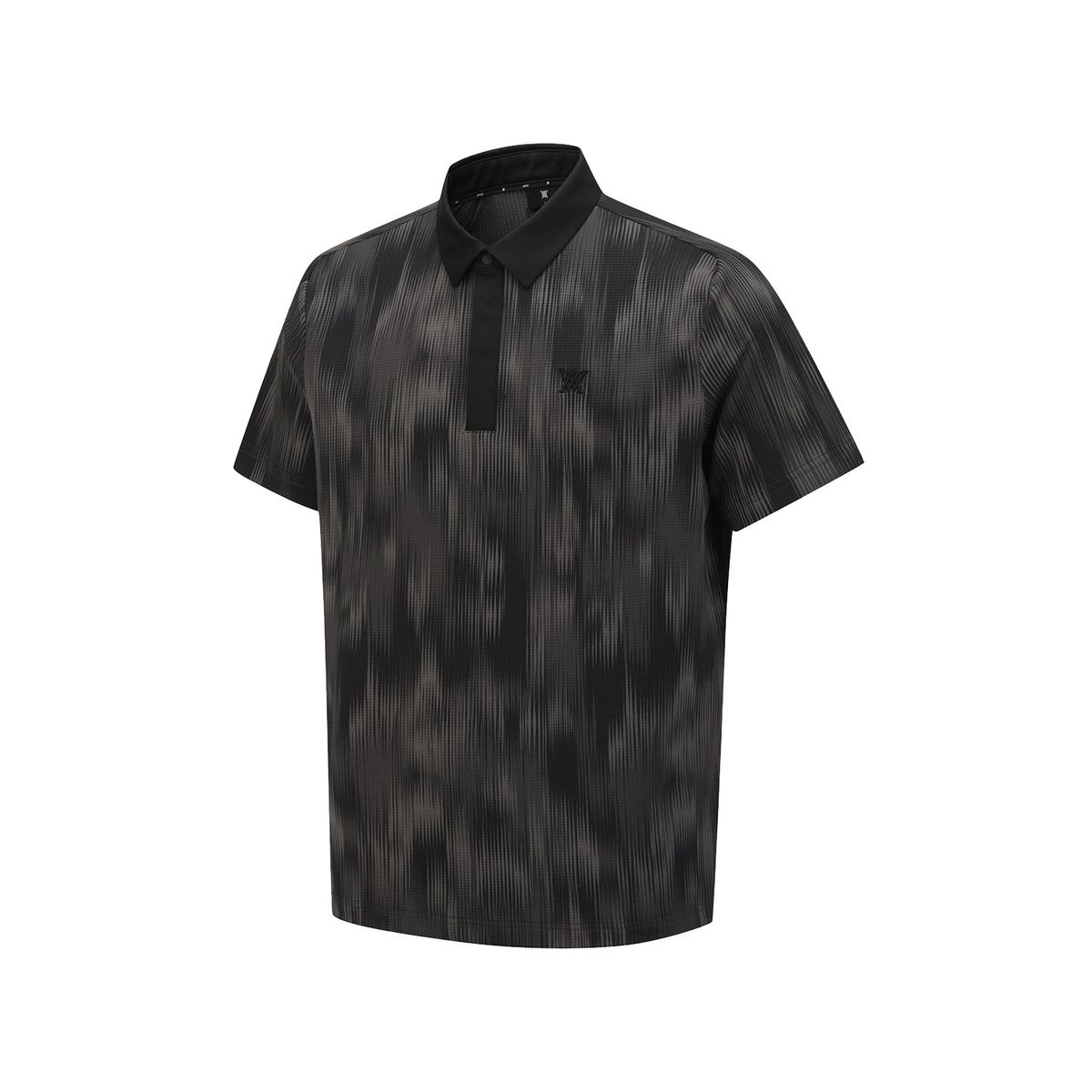 어뉴골프(ANEW GOLF) MEN MOSAIC PATTERN T-SHIRT_BK