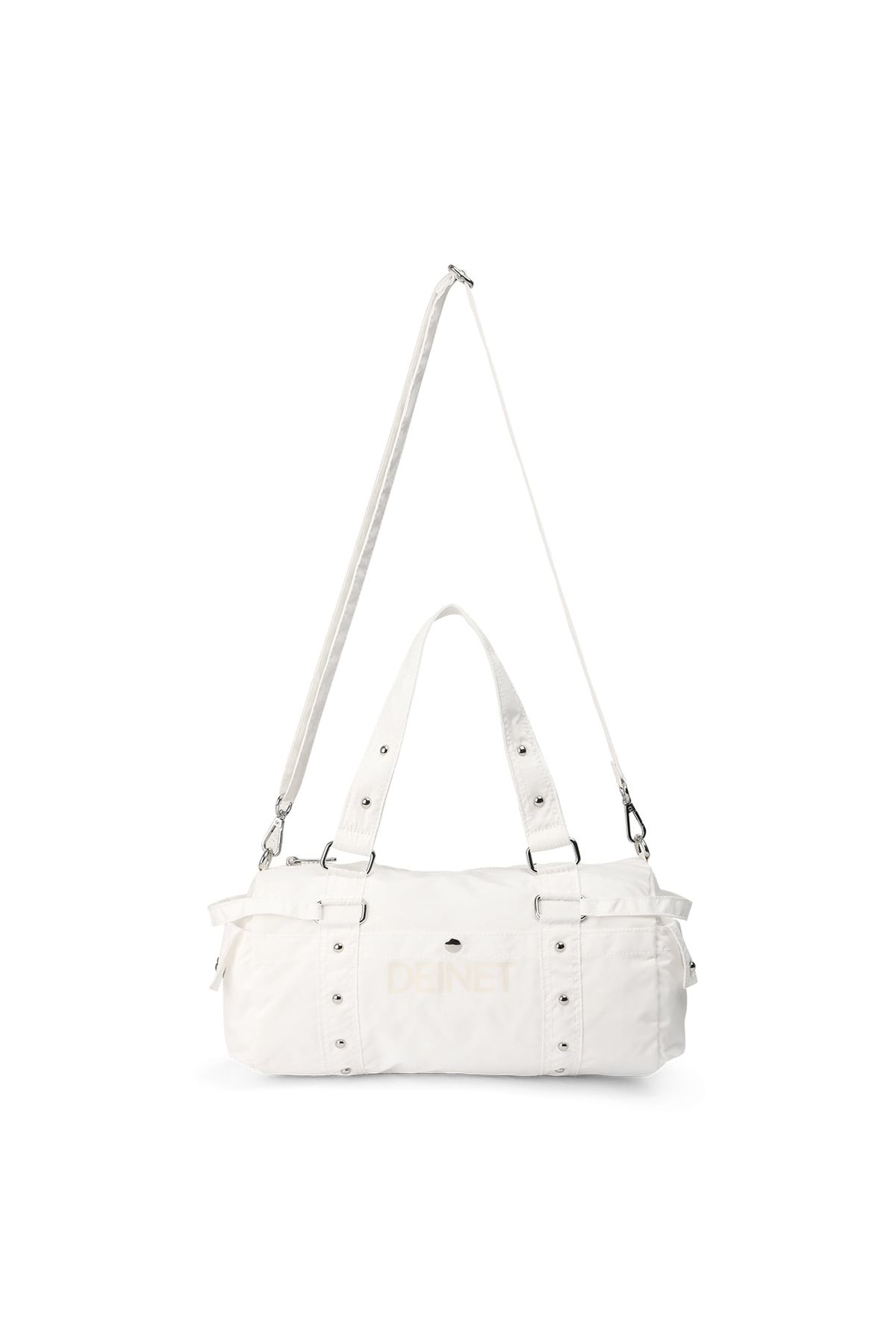 다이닛(DEINET) LOGO DUFFLE MINI BAG IN WHITE