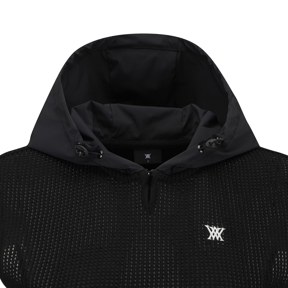 어뉴골프(ANEW GOLF) WOMEN HOODED KNIT VEST_BK