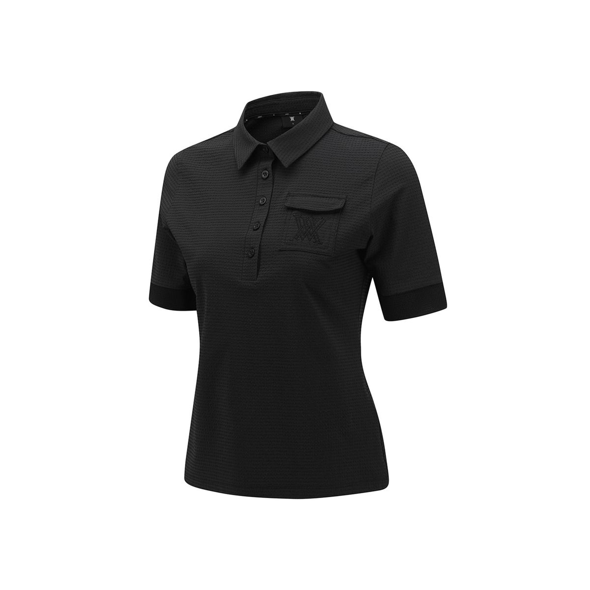 어뉴골프(ANEW GOLF) WOMEN PATCH POCKET T-SHIRT_BK