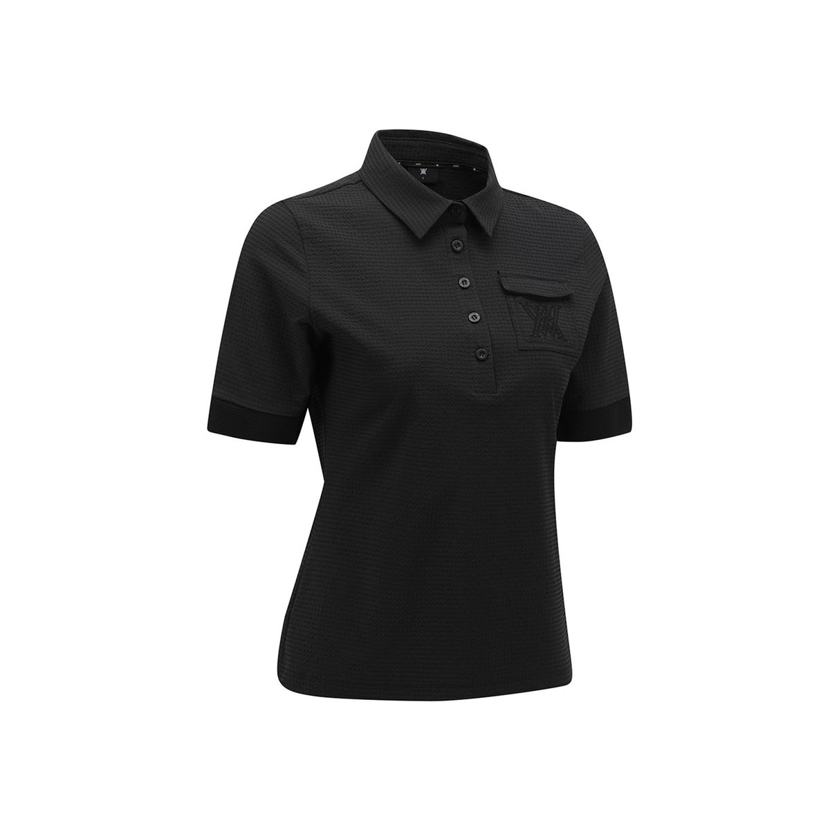 어뉴골프(ANEW GOLF) WOMEN PATCH POCKET T-SHIRT_BK