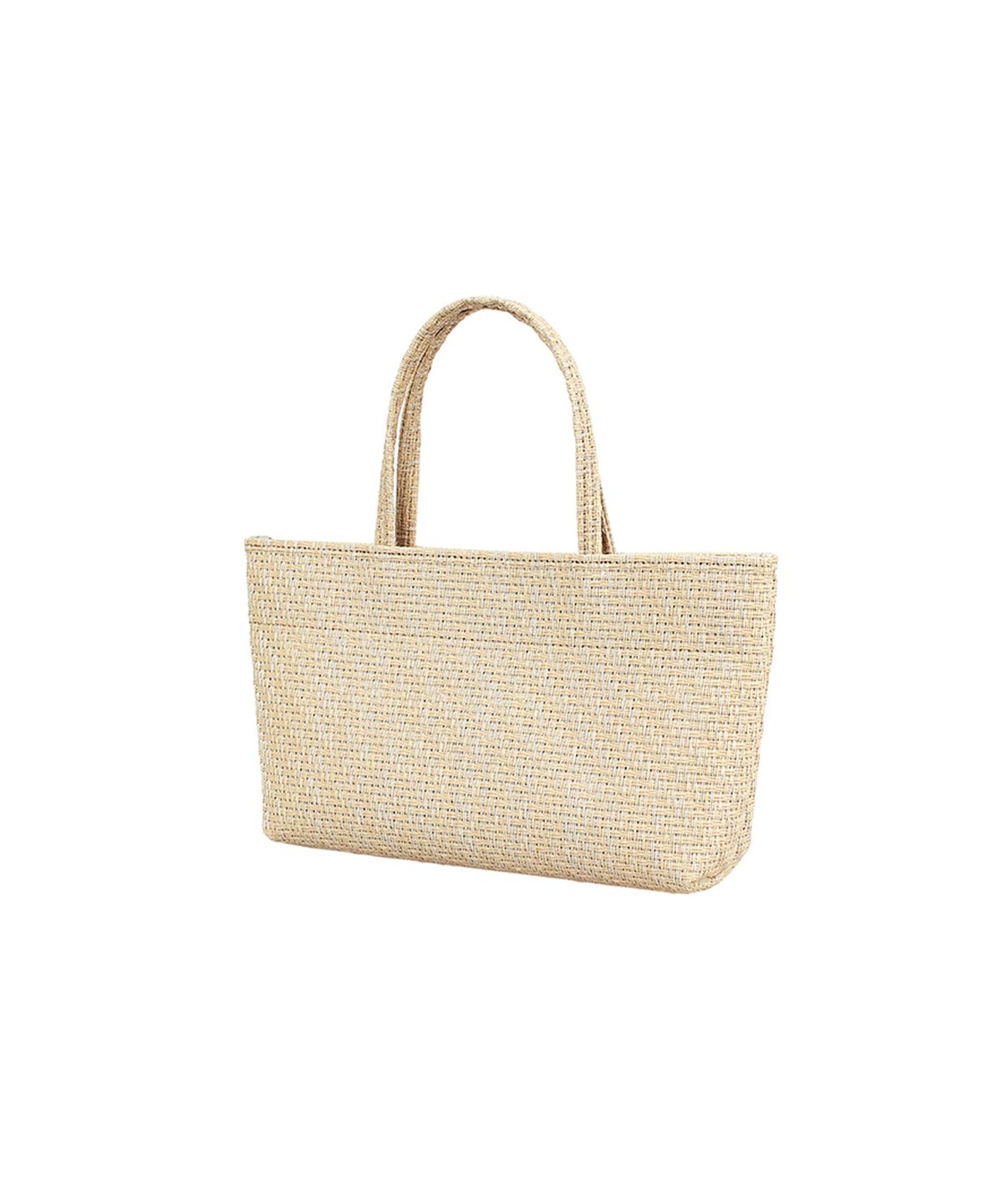 투오(TUO) RATTAN FLAT TOTE MINI BEIGE · 라탄 플랫 토트 미니 베이지