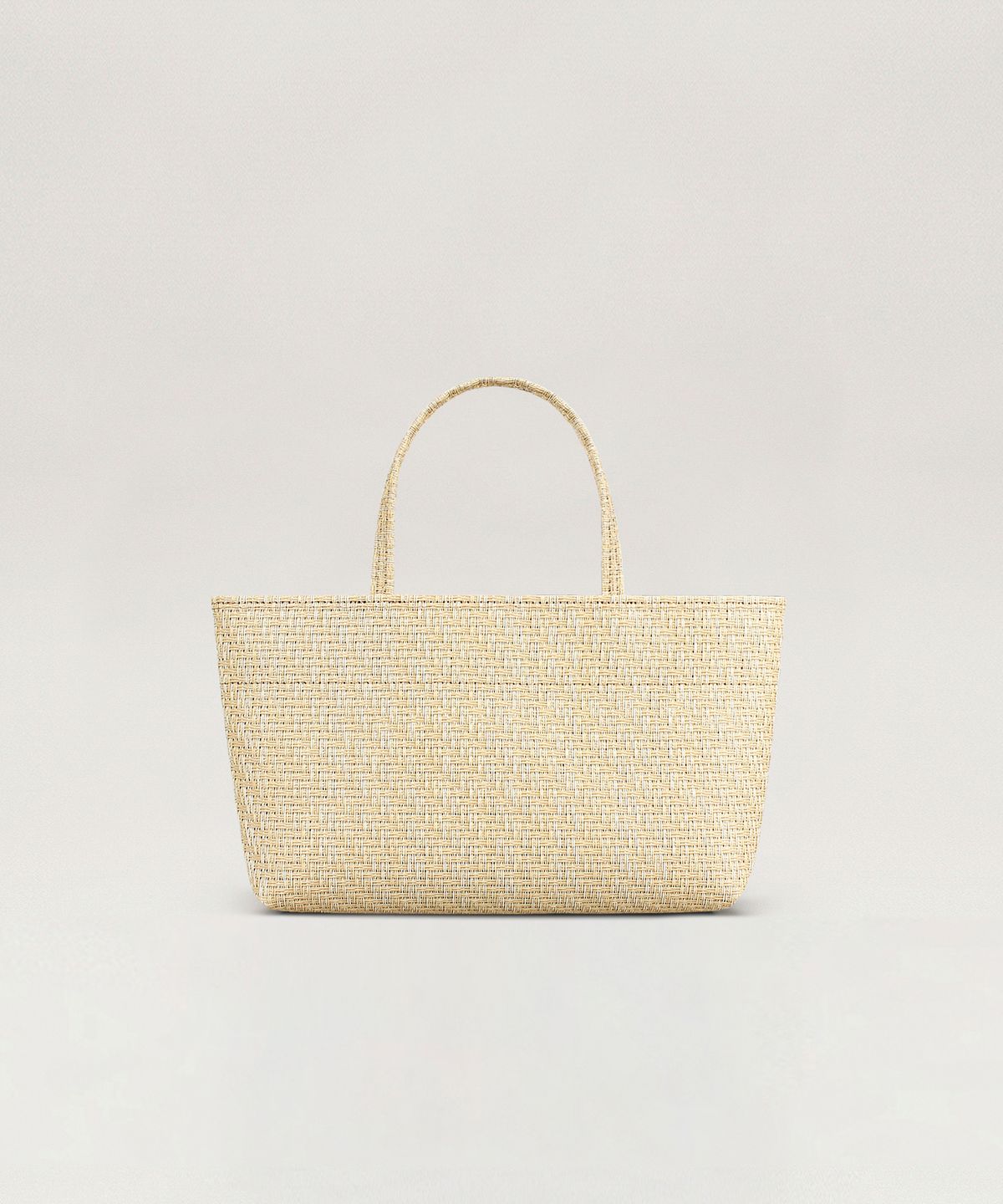 투오(TUO) RATTAN FLAT TOTE MINI BEIGE · 라탄 플랫 토트 미니 베이지