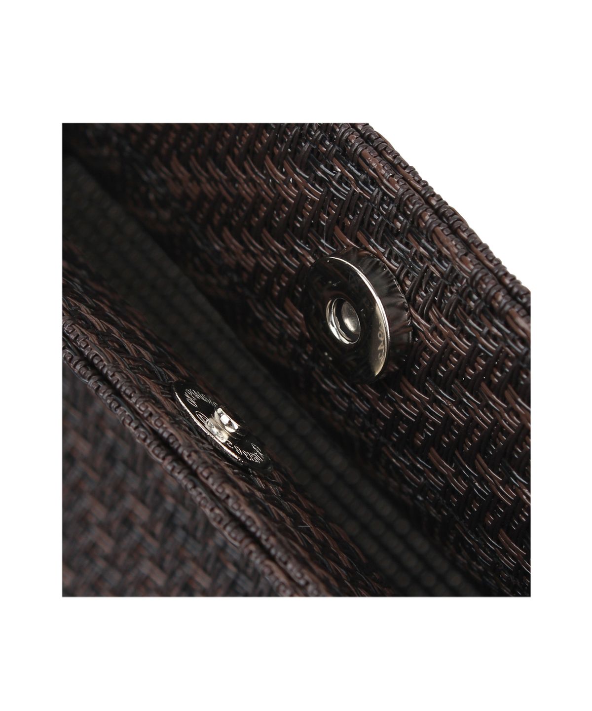 투오(TUO) RATTAN FLAT TOTE MINI DARK BROWN · 라탄 플랫 토트 미니 다크 브라운