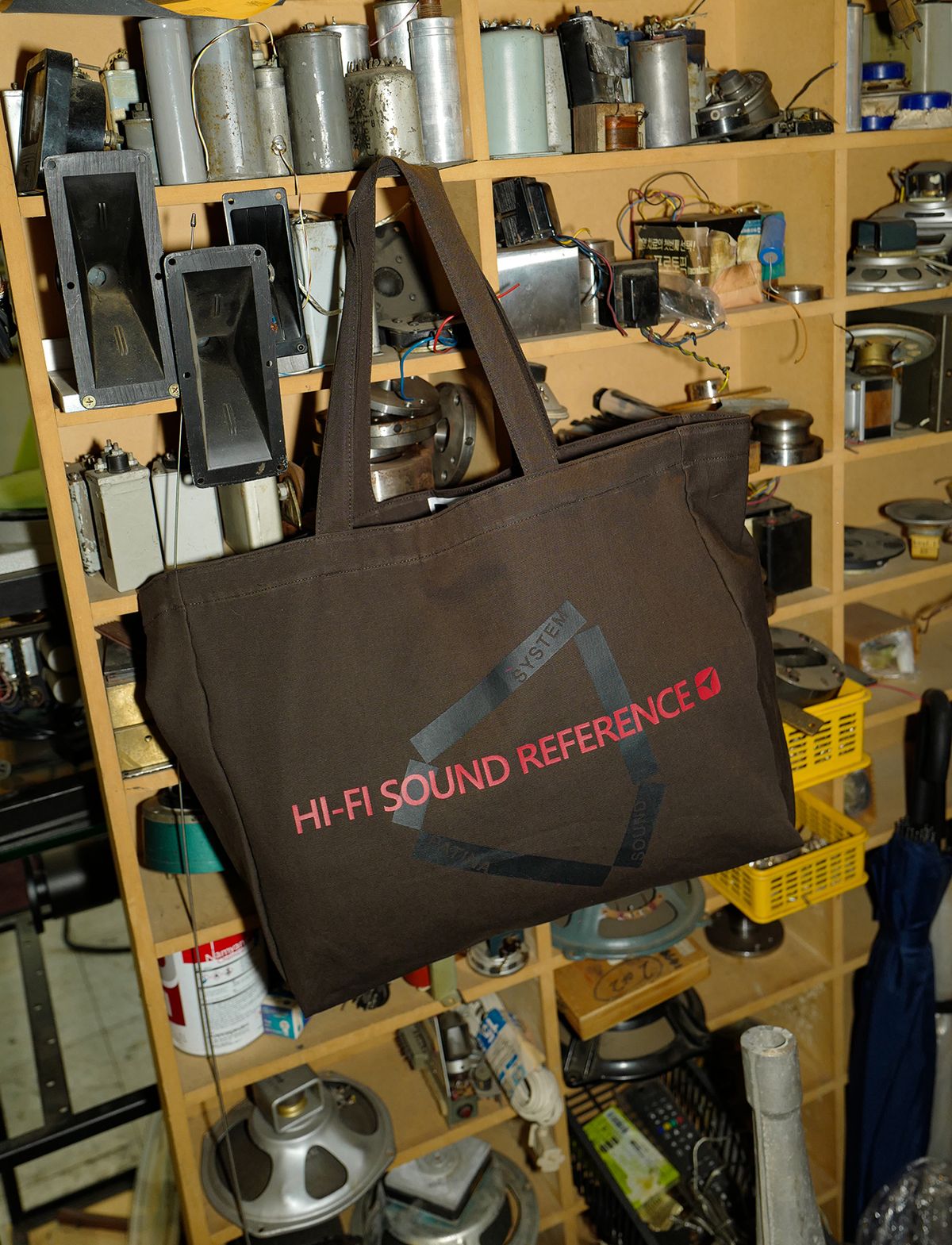 하이파이 사운드 레퍼런스(HIFI SOUND REFERENCE) [Patina] Patina Sound System Tote Bag, Brown