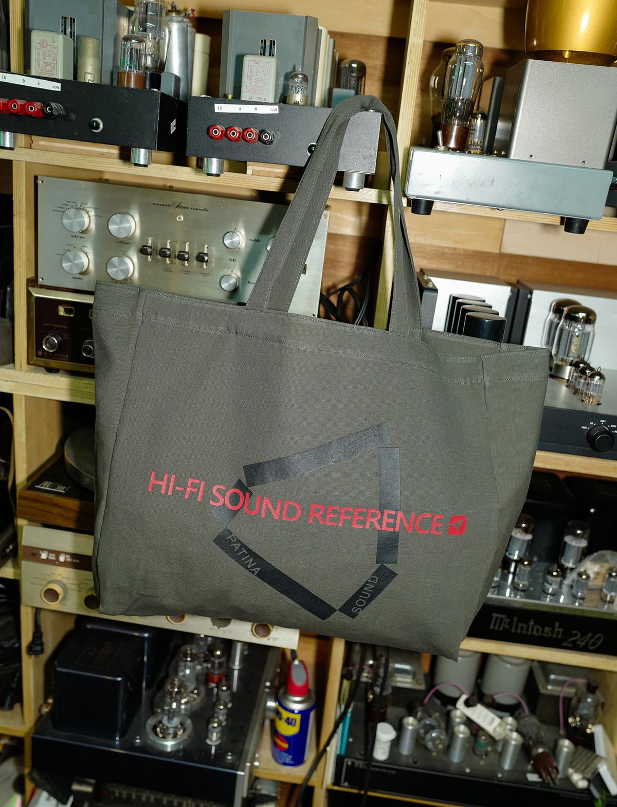 하이파이 사운드 레퍼런스(HIFI SOUND REFERENCE) [Patina] Patina Sound System Tote Bag, Khaki
