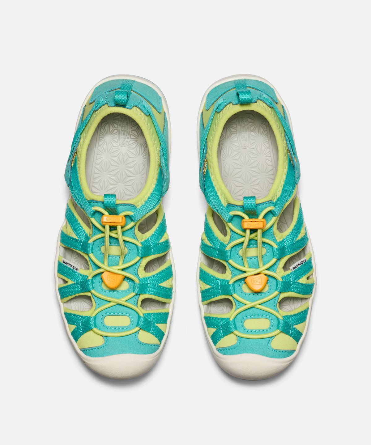 킨(KEEN) MOXIE 주니어(빅키즈) 샌들 BRIGHT AQUA/BRIGHT MARIGOLD
