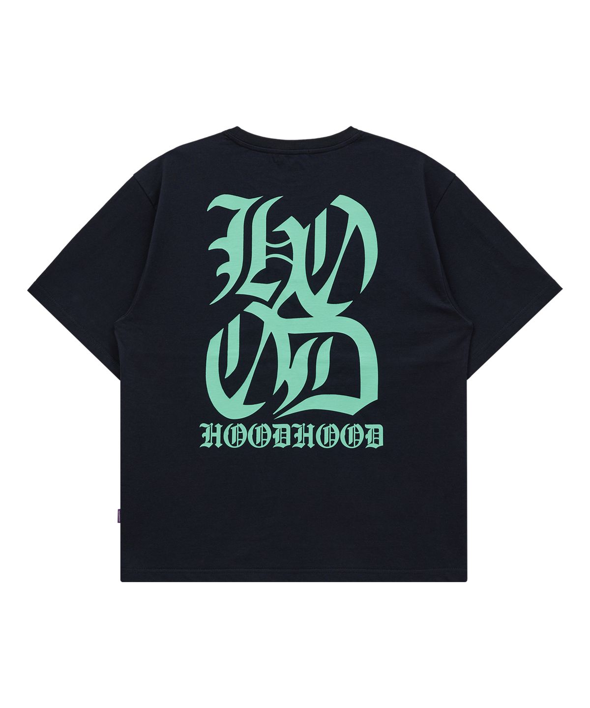 후드후드(HOODHOOD) H 로고 반팔티셔츠 네이비