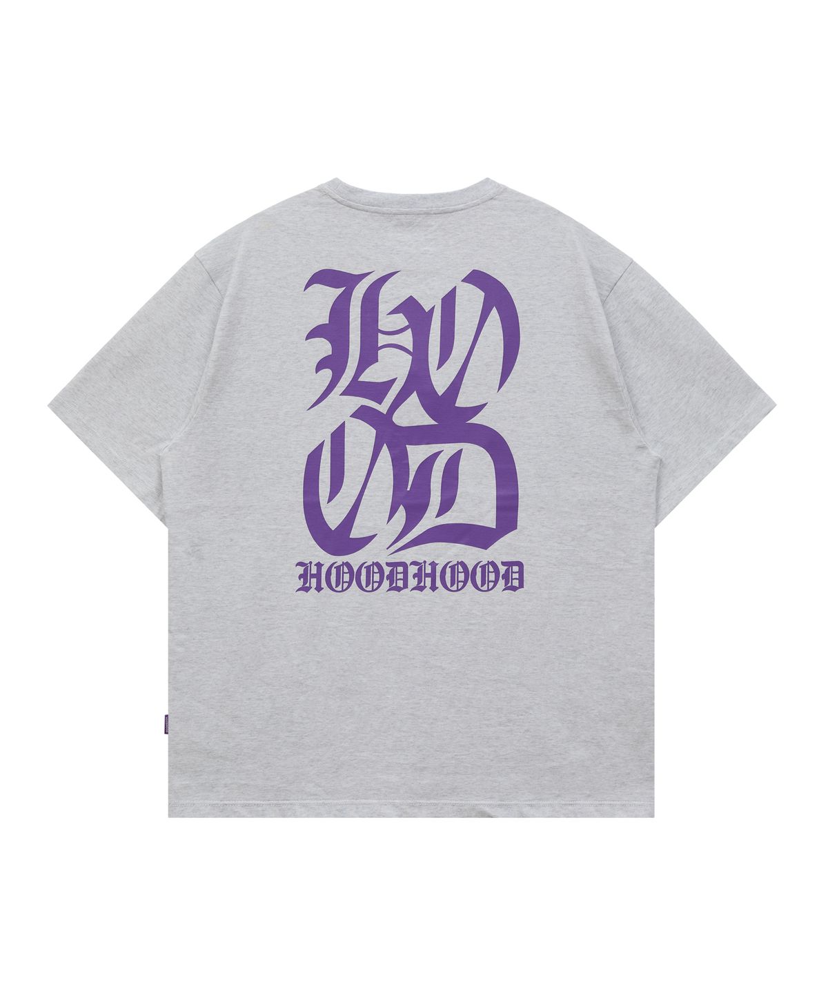 후드후드(HOODHOOD) H 로고 반팔티셔츠 멜란지화이트
