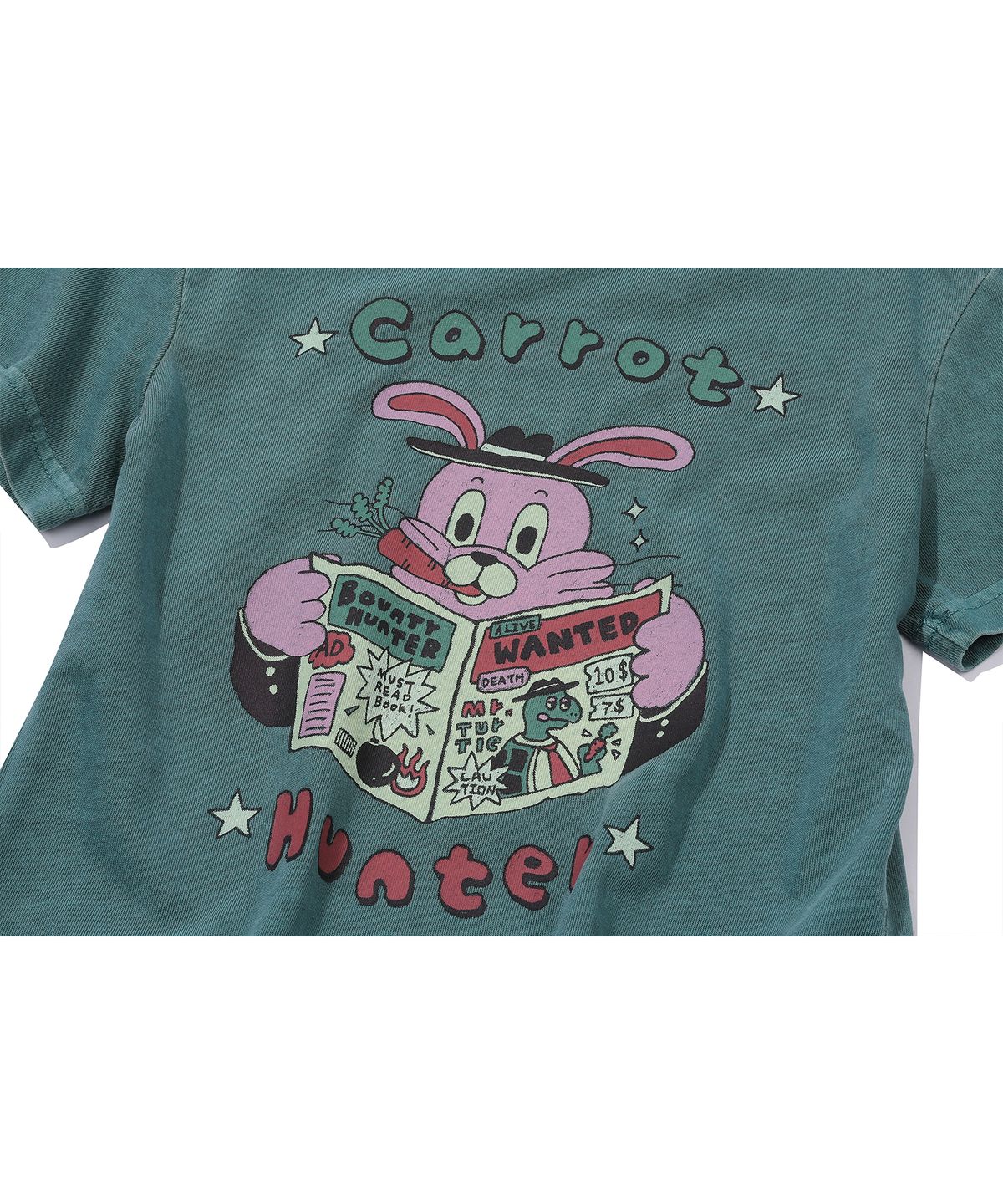 꼼파뇨 키즈(CPGN KIDS) KIDS 캐럿 홉피 피그먼트 반팔티 바질그린