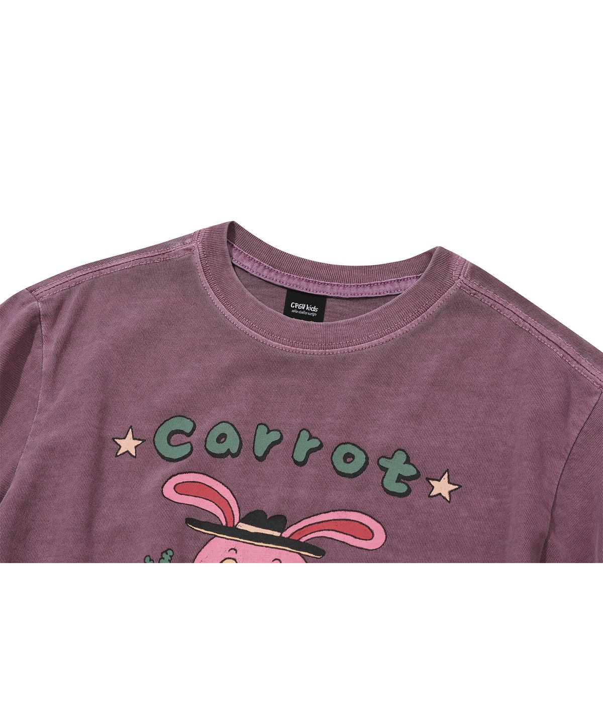 꼼파뇨 키즈(CPGN KIDS) KIDS 캐럿 홉피 피그먼트 반팔티 더스티핑크