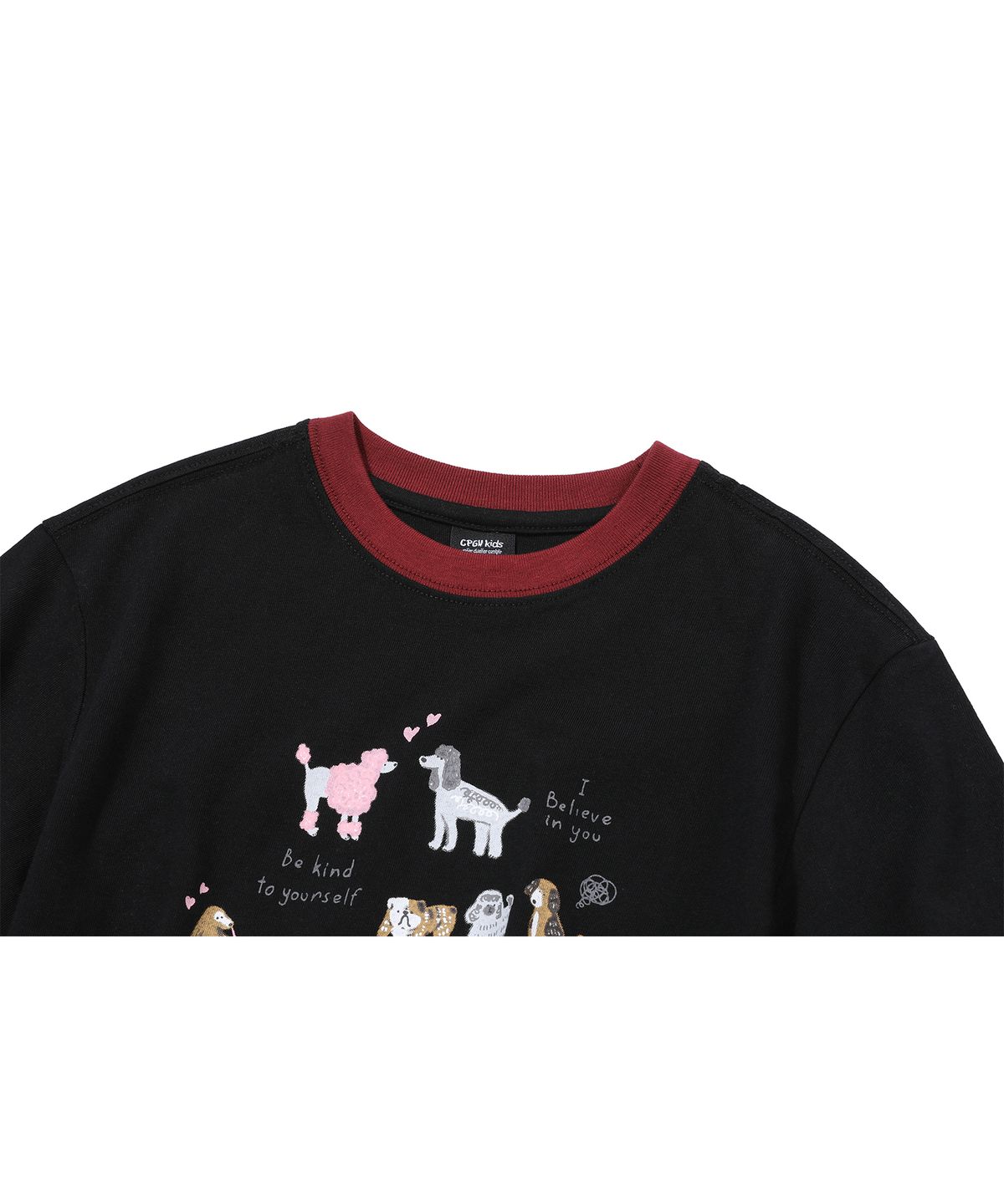 꼼파뇨 키즈(CPGN KIDS) KIDS 코지 퍼피 링거 반팔티 블랙