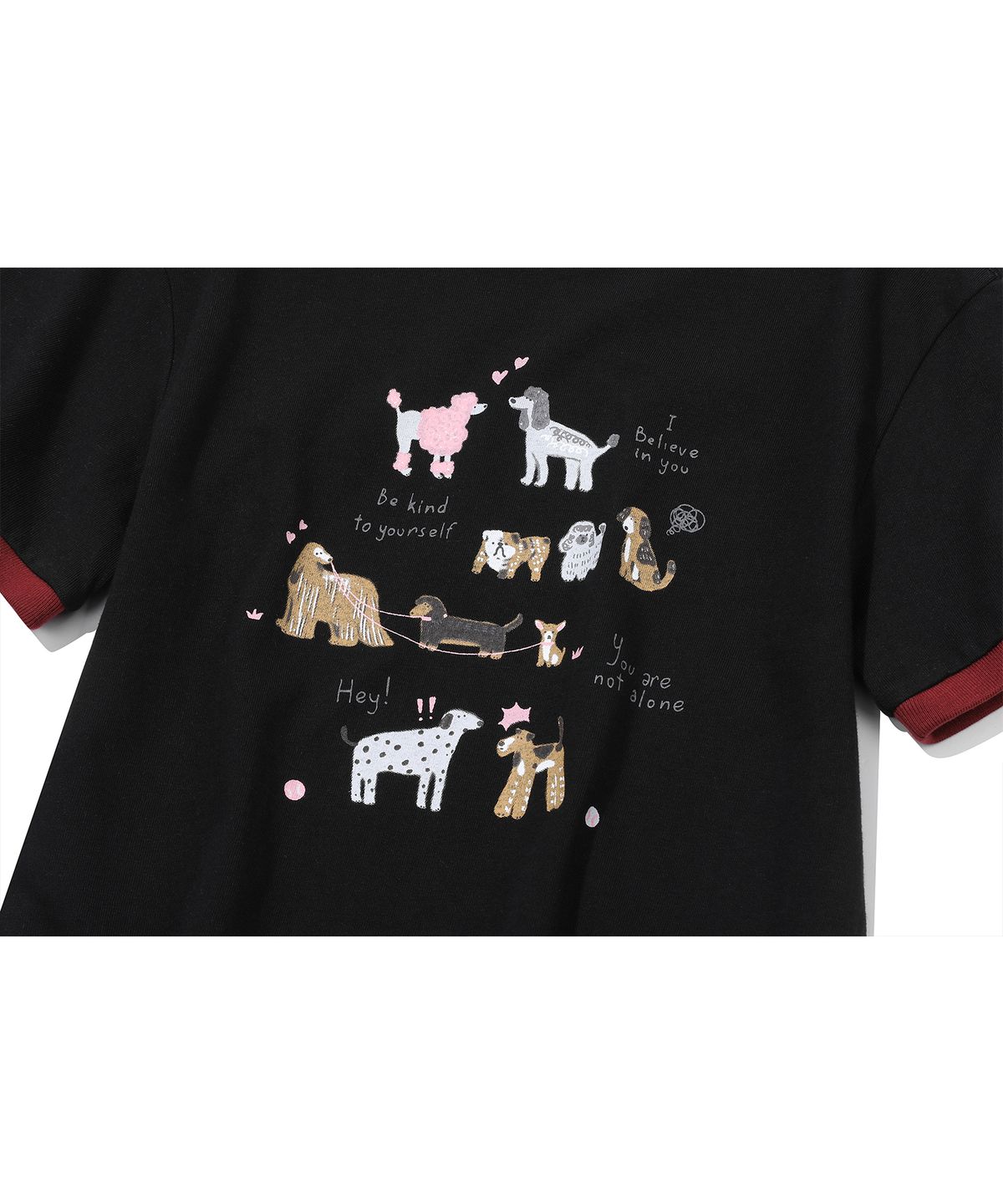 꼼파뇨 키즈(CPGN KIDS) KIDS 코지 퍼피 링거 반팔티 블랙