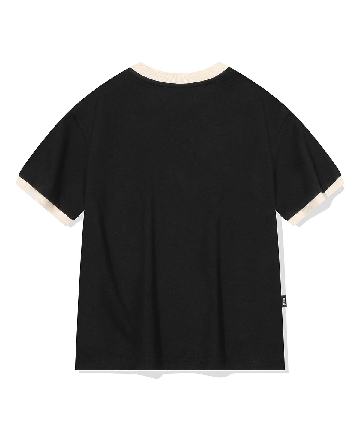 꼼파뇨 키즈(CPGN KIDS) KIDS 스윗 키티 링거 반팔티 블랙