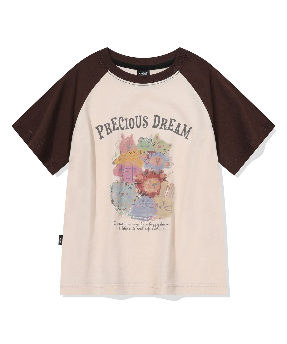 꼼파뇨 키즈(CPGN KIDS) KIDS 프레셔스 레글런 반팔티 브라운