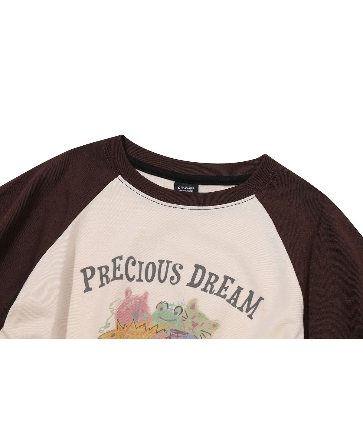 꼼파뇨 키즈(CPGN KIDS) KIDS 프레셔스 레글런 반팔티 브라운