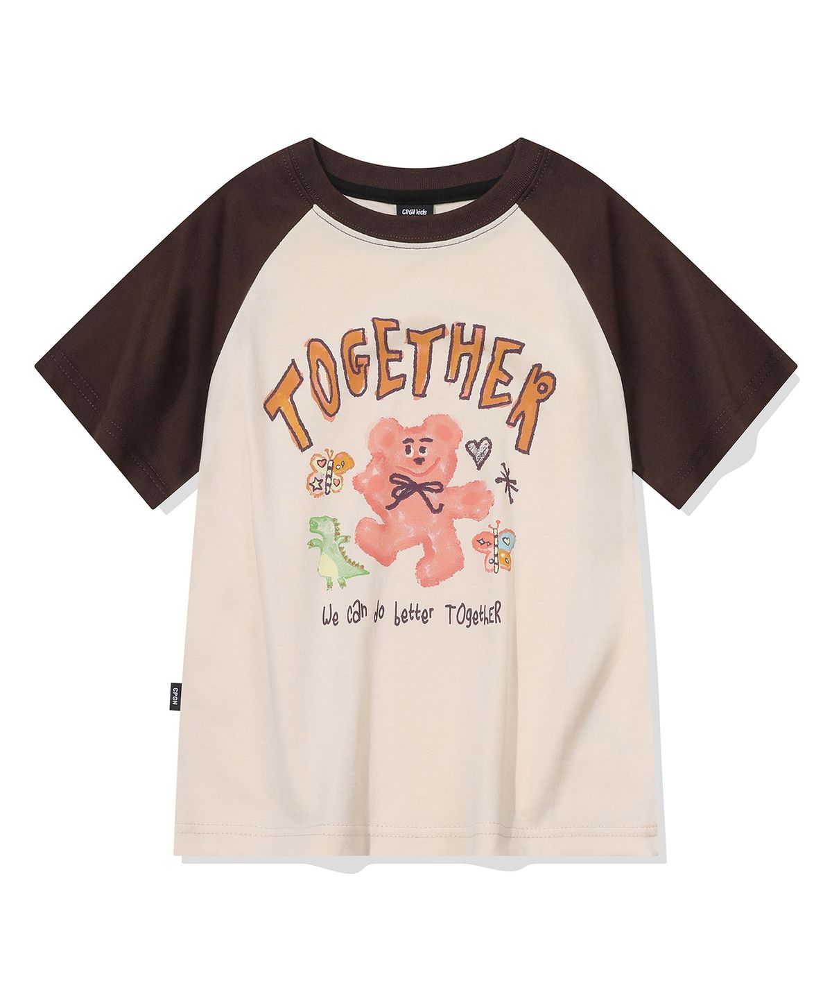 꼼파뇨 키즈(CPGN KIDS) KIDS 두잇 베러 레글런 반팔티 브라운