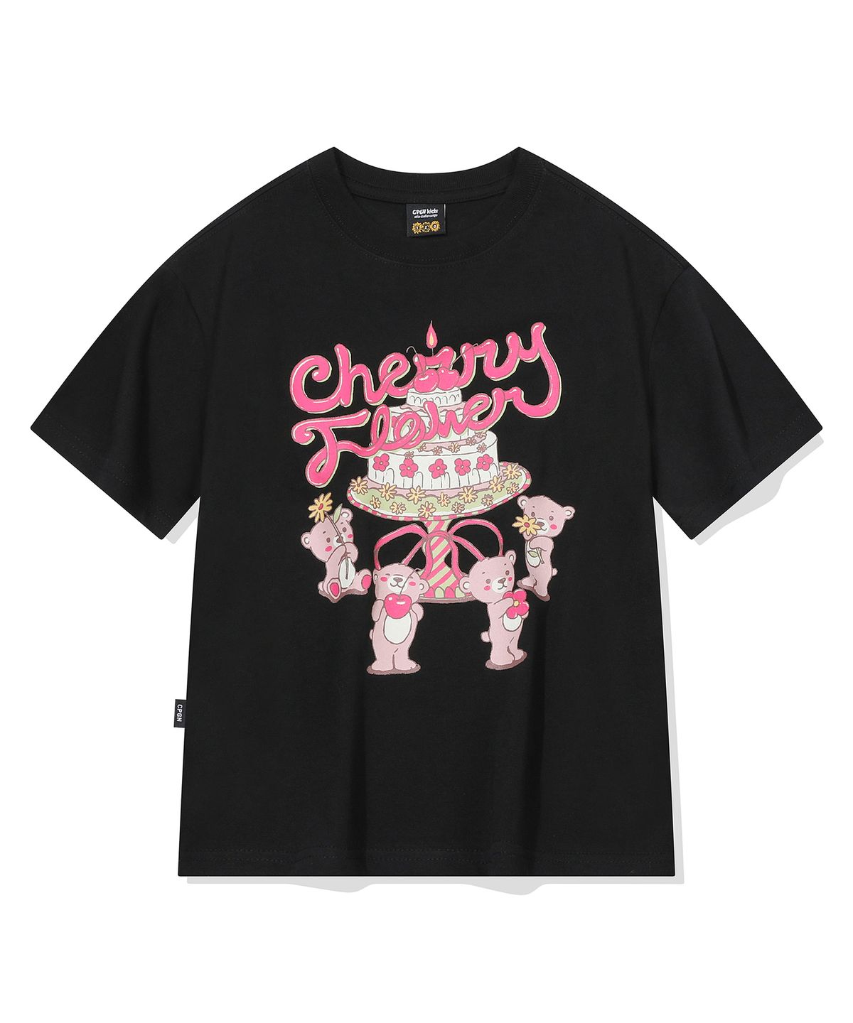 꼼파뇨 키즈(CPGN KIDS) KIDS 테디스 케이크 반팔티 블랙