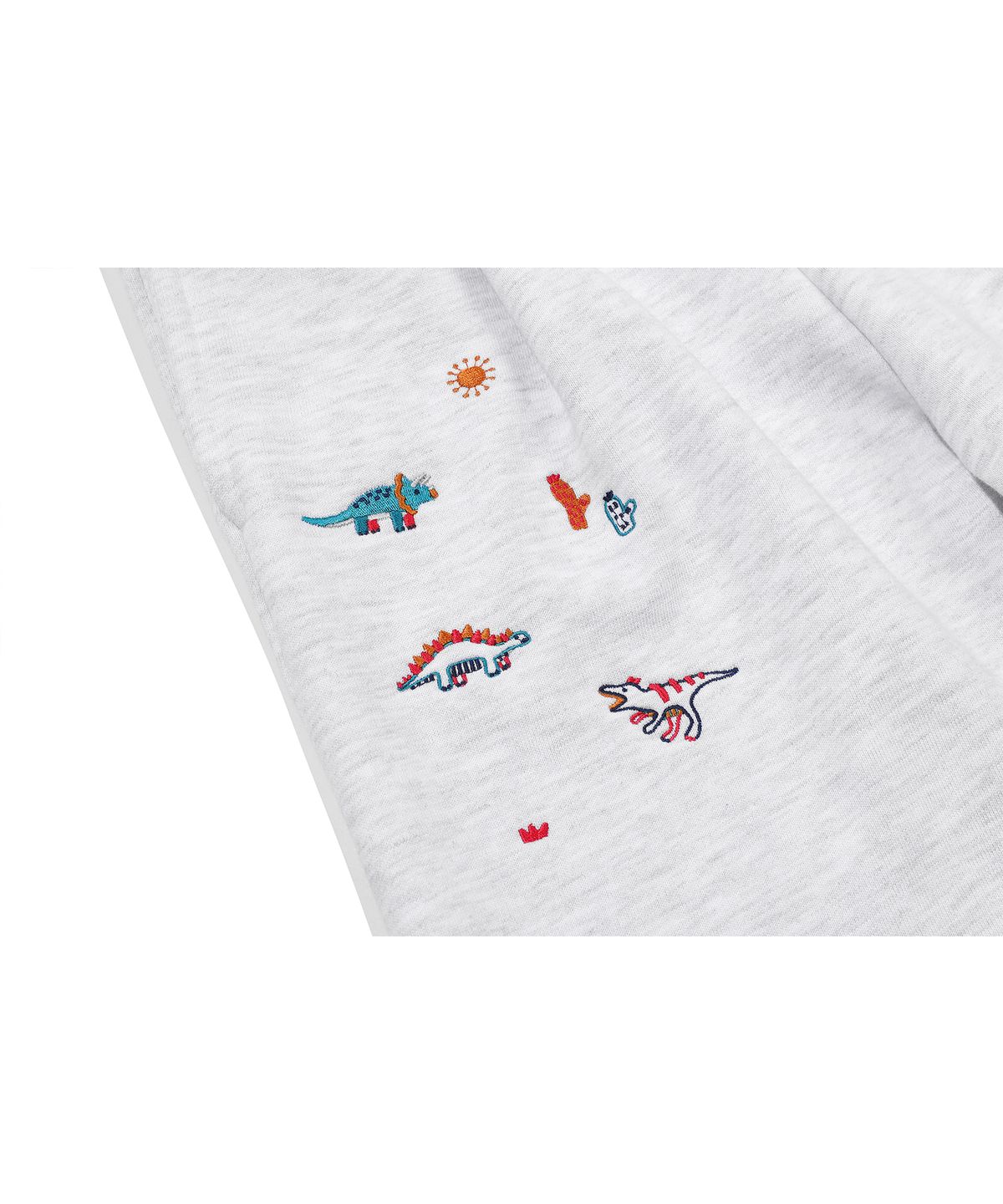 꼼파뇨 키즈(CPGN KIDS) KIDS 와이드 다이노 스웨트쇼츠 멜란지화이트