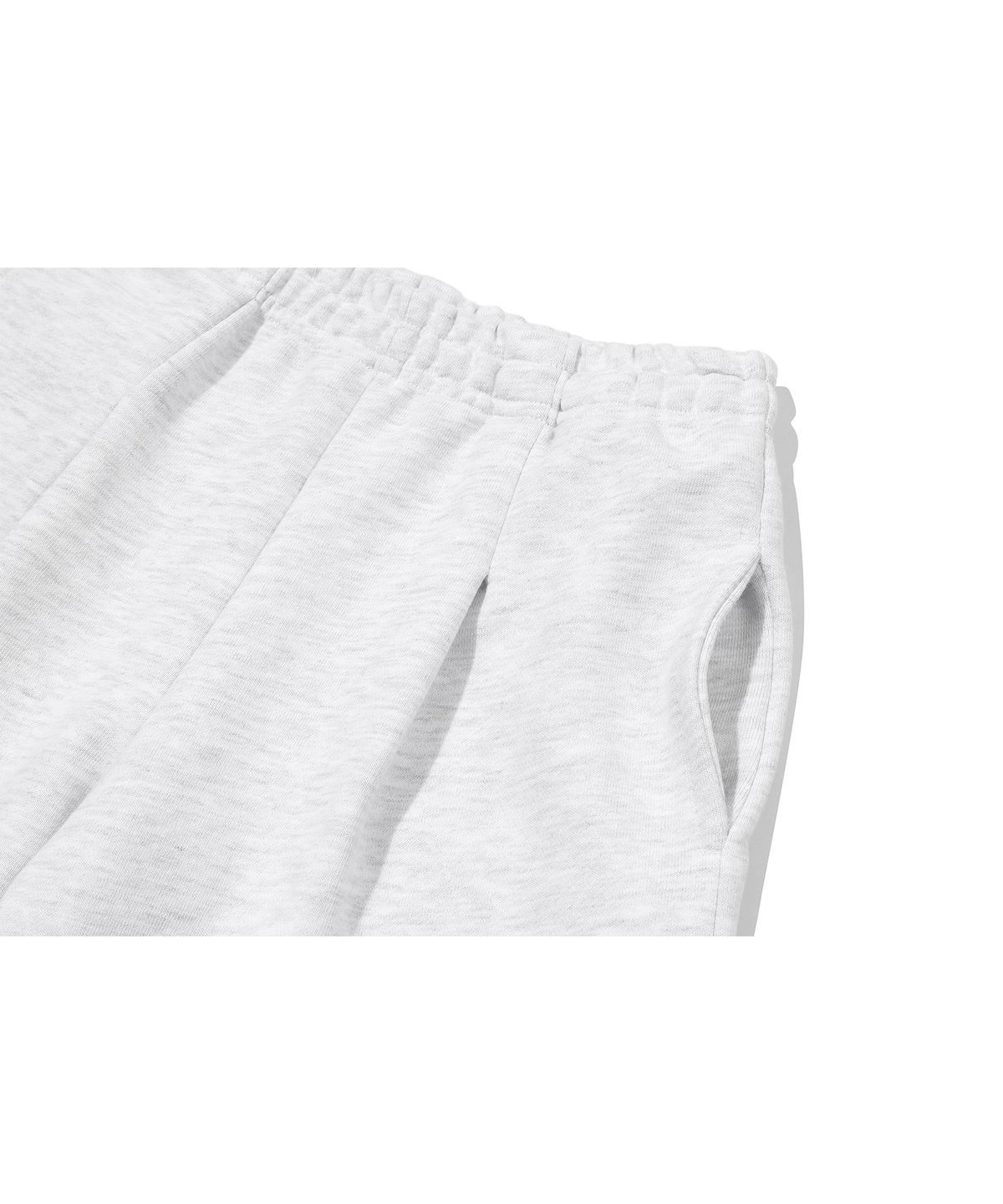 꼼파뇨 키즈(CPGN KIDS) KIDS 와이드 애니멀 스웨트쇼츠 멜란지화이트