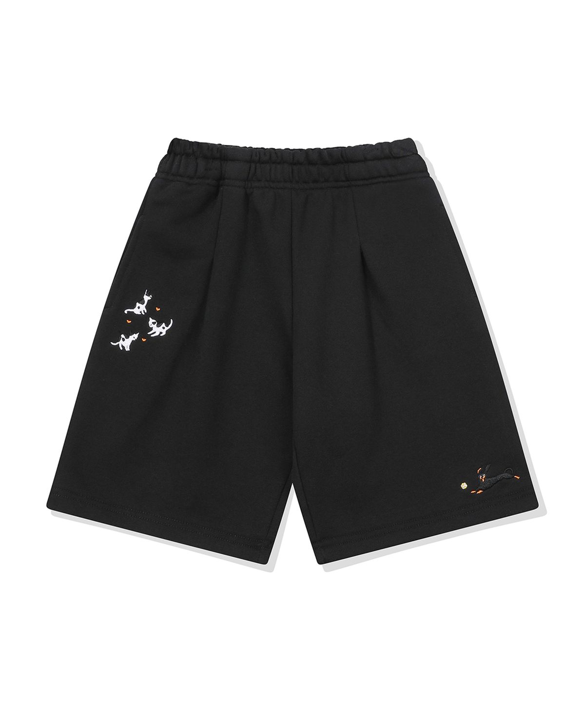 꼼파뇨 키즈(CPGN KIDS) KIDS 와이드 애니멀 스웨트쇼츠 블랙