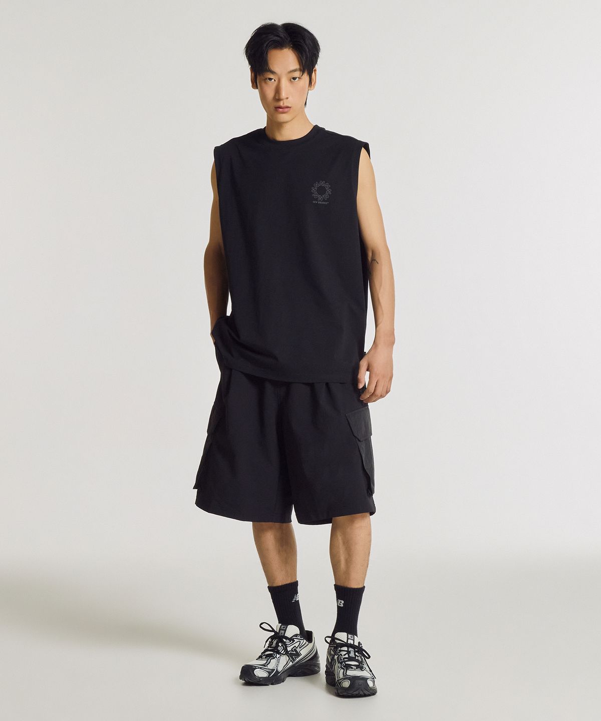 뉴발란스(NEW BALANCE) NBNGG31703 / UNI 트랙스터 나시티 (BLACK)