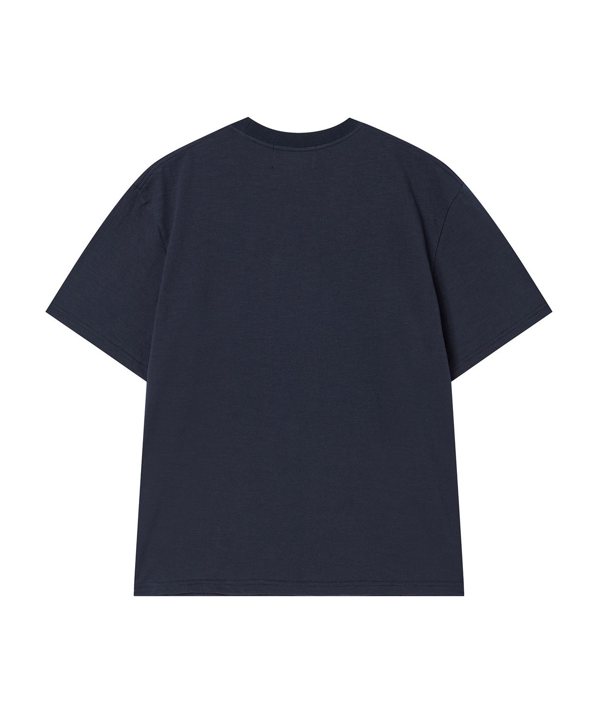 비욘드클로젯(BEYOND CLOSET) [COLLECTION LINE] 빈티지 패치워크 슬럽 반팔 티셔츠 네이비