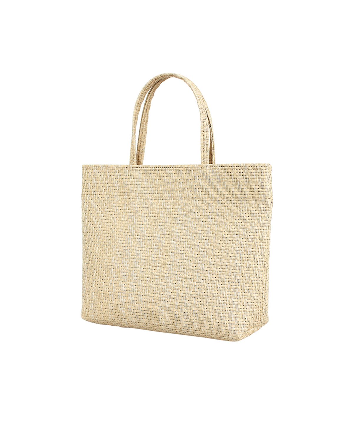 투오(TUO) RATTAN SQUARE TOTE 23 BEIGE · 라탄 스퀘어 토트 23 베이지