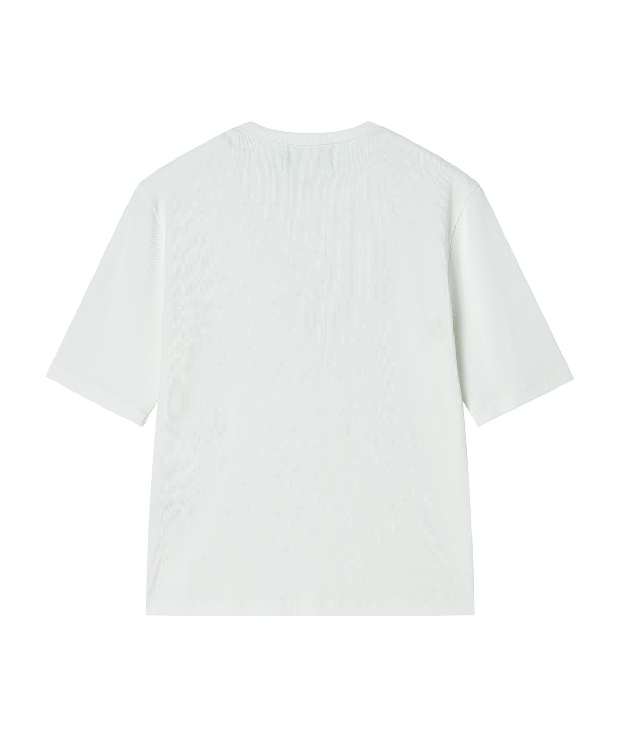비욘드클로젯(BEYOND CLOSET) [COLLECTION LINE] 펄 버튼 헨리넥 반팔 티셔츠 화이트