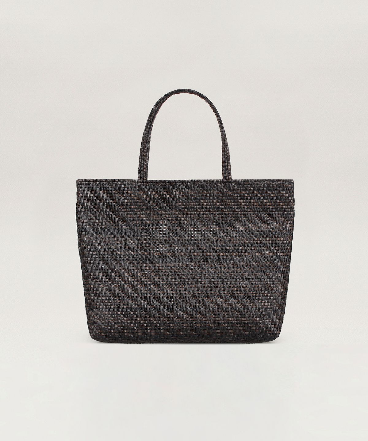 투오(TUO) RATTAN SQUARE TOTE 23 DARK BROWN · 라탄 스퀘어 토트 23 다크브라운