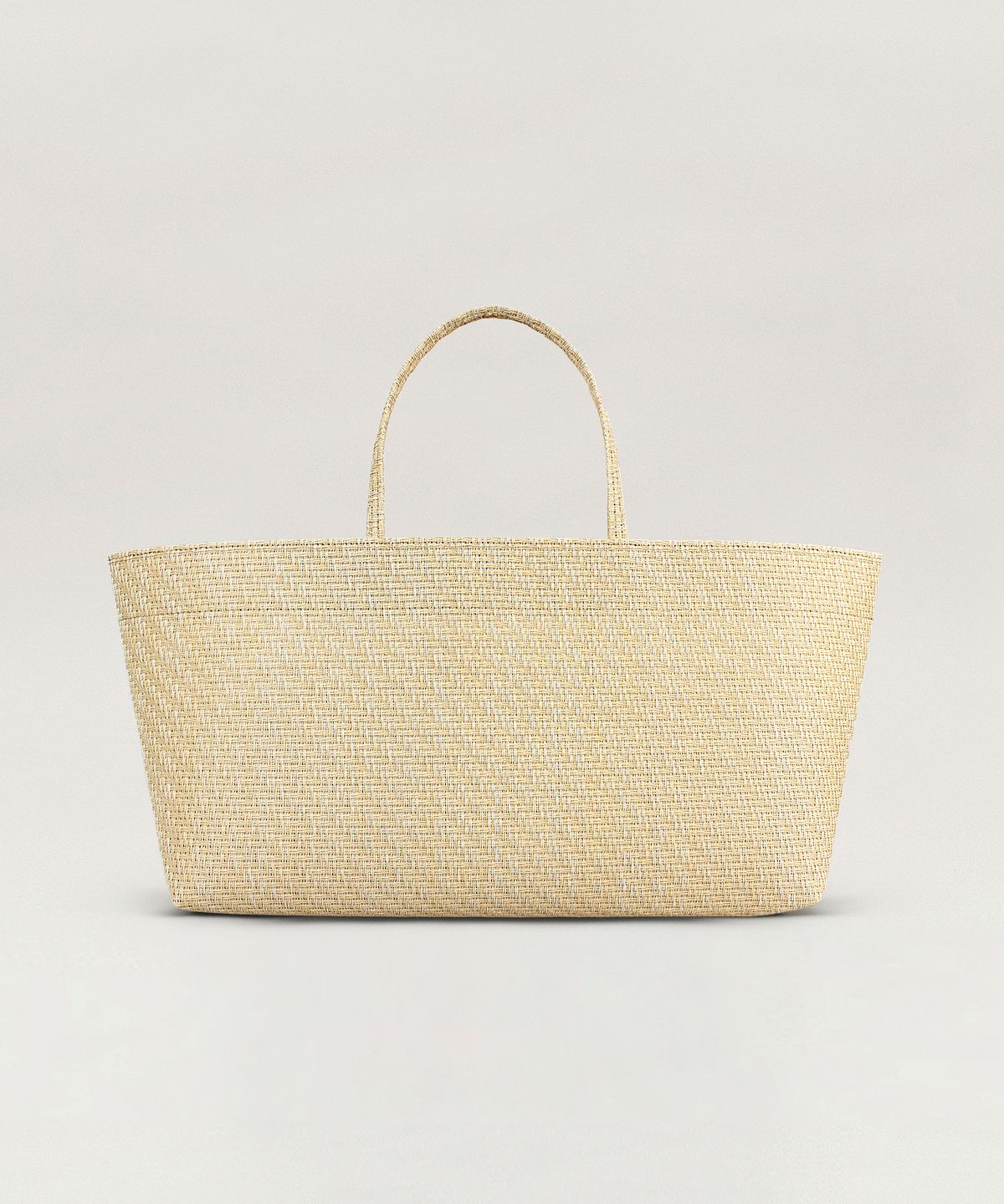 투오(TUO) RATTAN FLAT TOTE LARGE BEIGE · 라탄 플랫 토트 라지 베이지