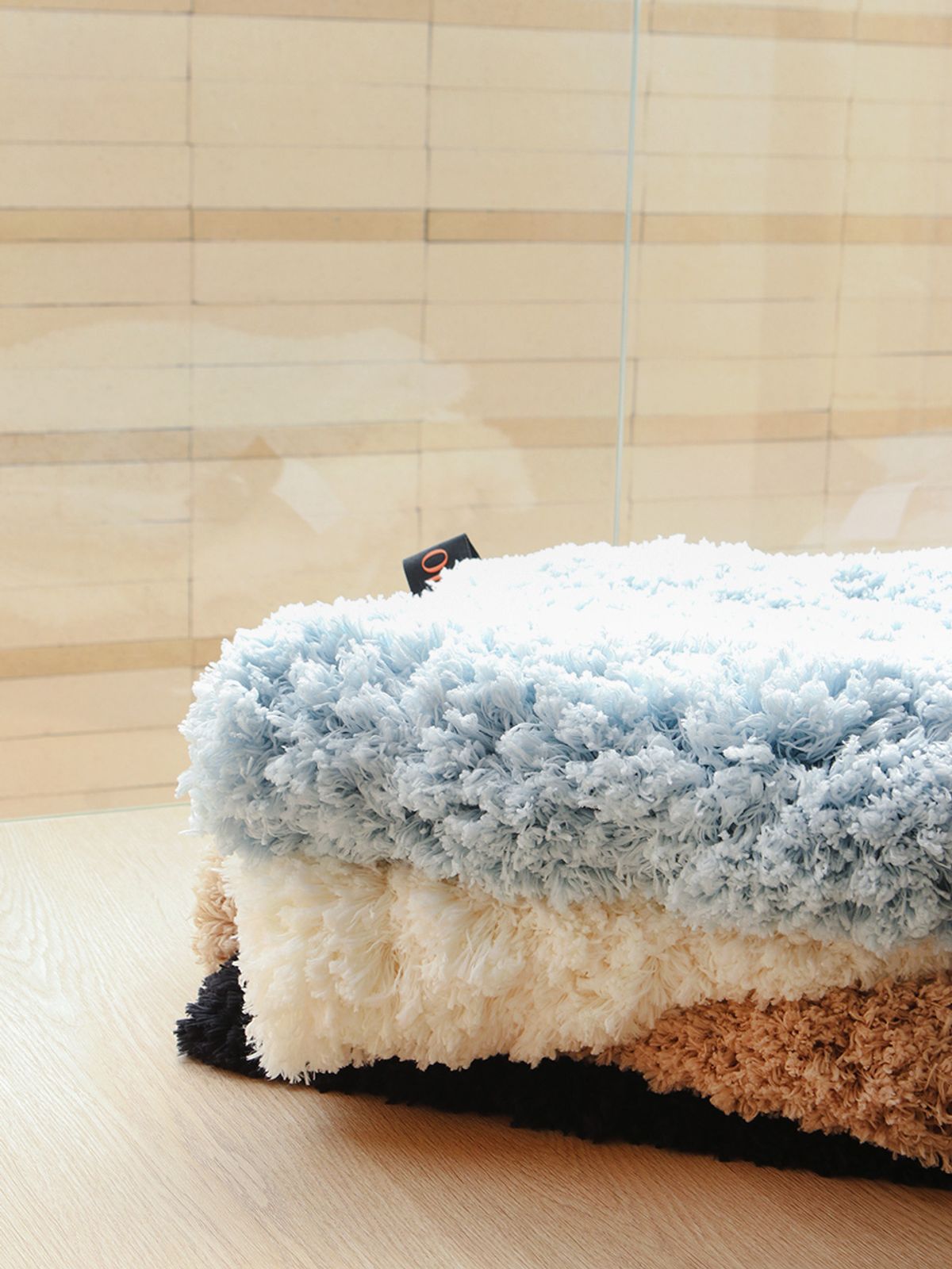 바이빔(BUYBEAM) BOUCLE rug&mat 푹신한 자카드 발매트 부클레 아이보리 4colors 2sizes