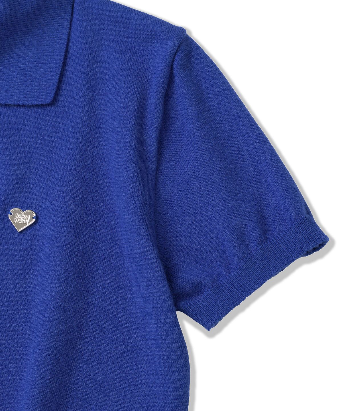 니티드(KNITTED) (W) 베이직 에센셜 워셔블 카라 니트 COBALT BLUE
