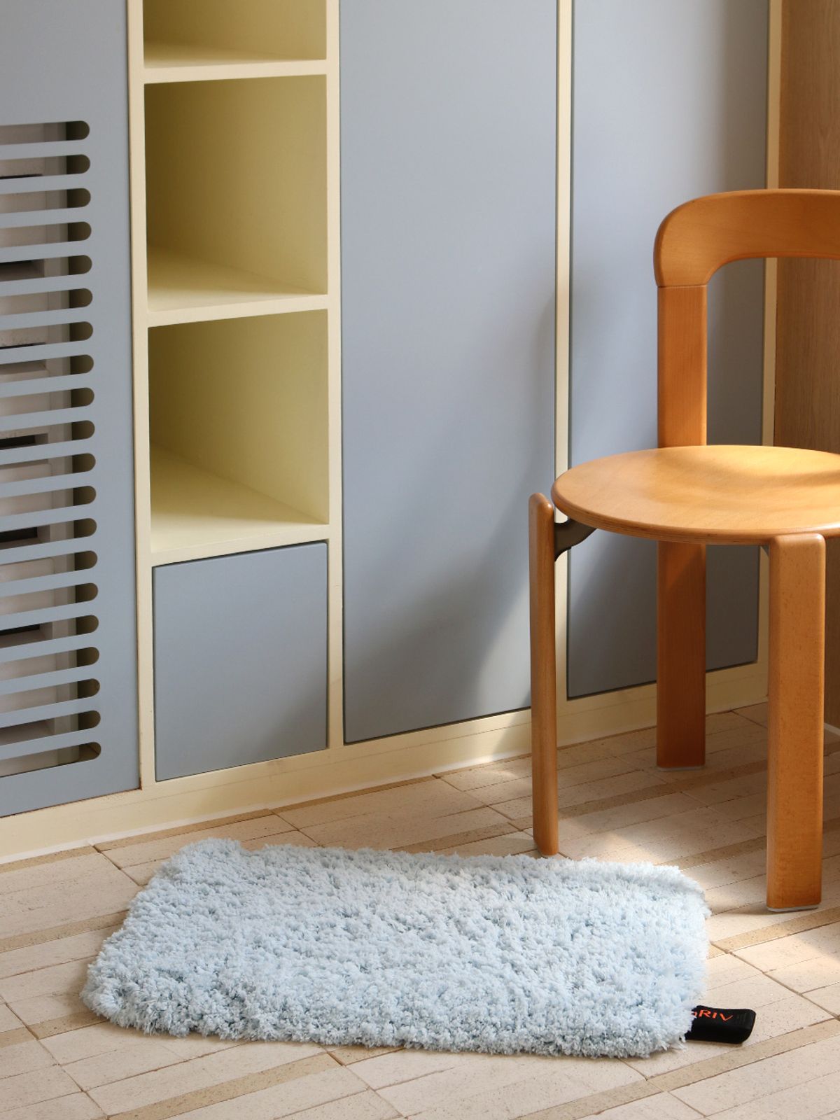 바이빔(BUYBEAM) BOUCLE rug&mat 푹신한 자카드 발매트 부클레 스카이블루 4colors 2sizes