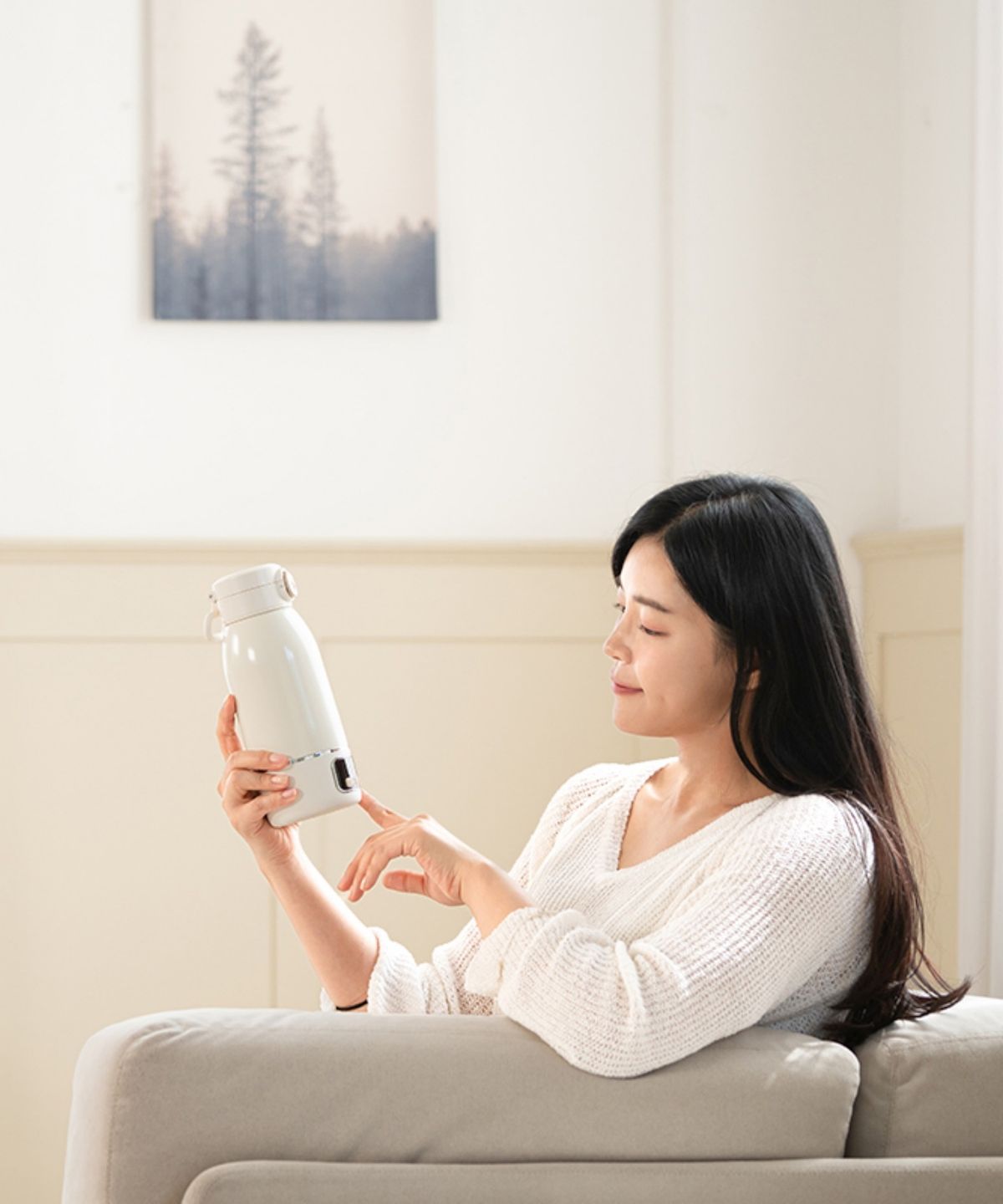 에디슨(EDISON) 원터치 가열 분유 보온병