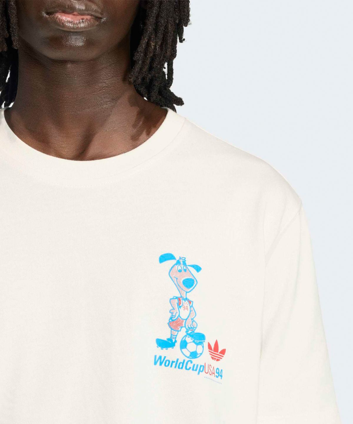 아디다스(ADIDAS) 2026 FIFA 월드컵 마스코트 스트라이커 티셔츠 - 클라우드화이트 / KB6216