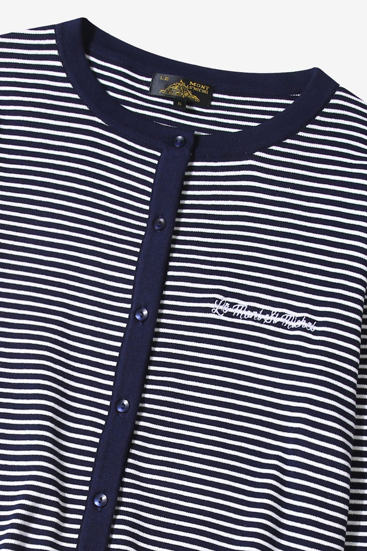 르몽생미셸(LE MONT ST MICHEL) GRADA – STRIPED CARDIGAN_Navy