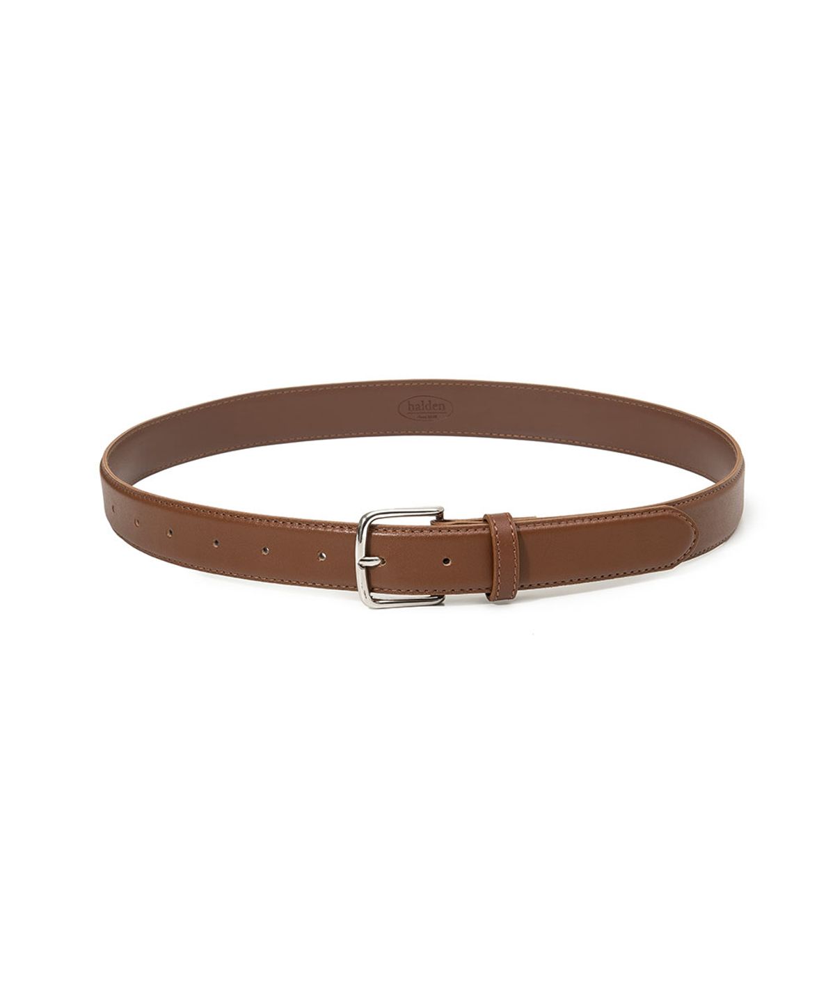 할렌(HALDEN) classic pin leather belt (T039_tan)