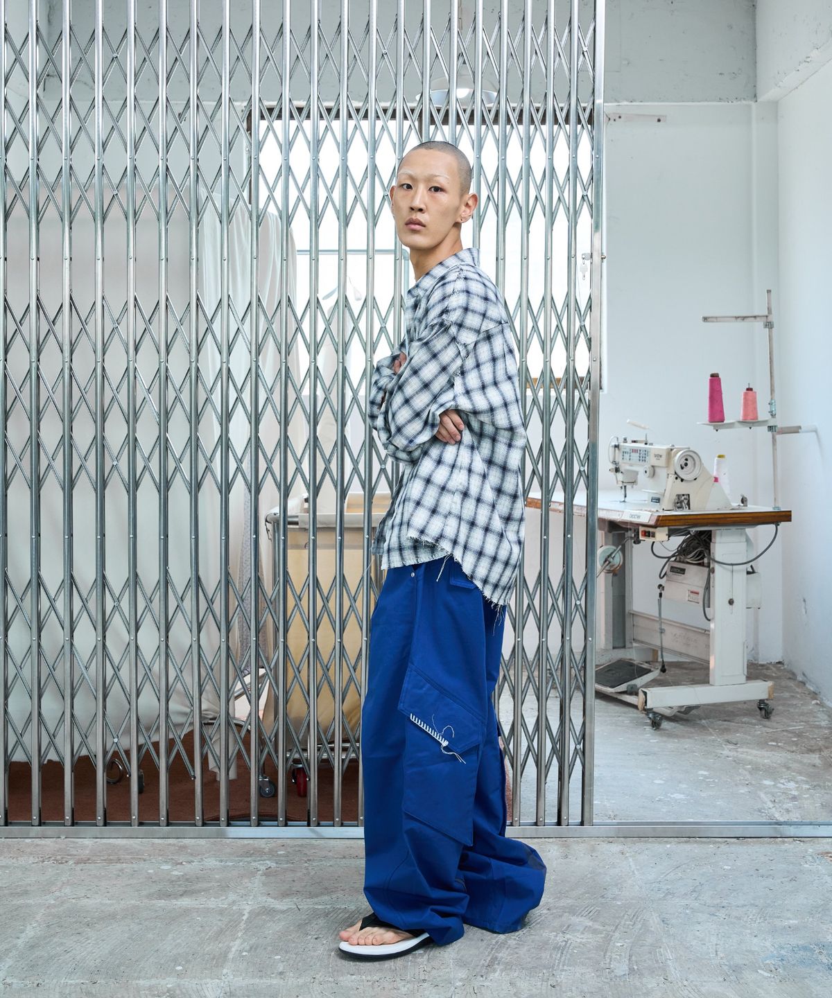 노쿨러스(NOSCOULEURS) UL CARGO PANTS 04 BLUE