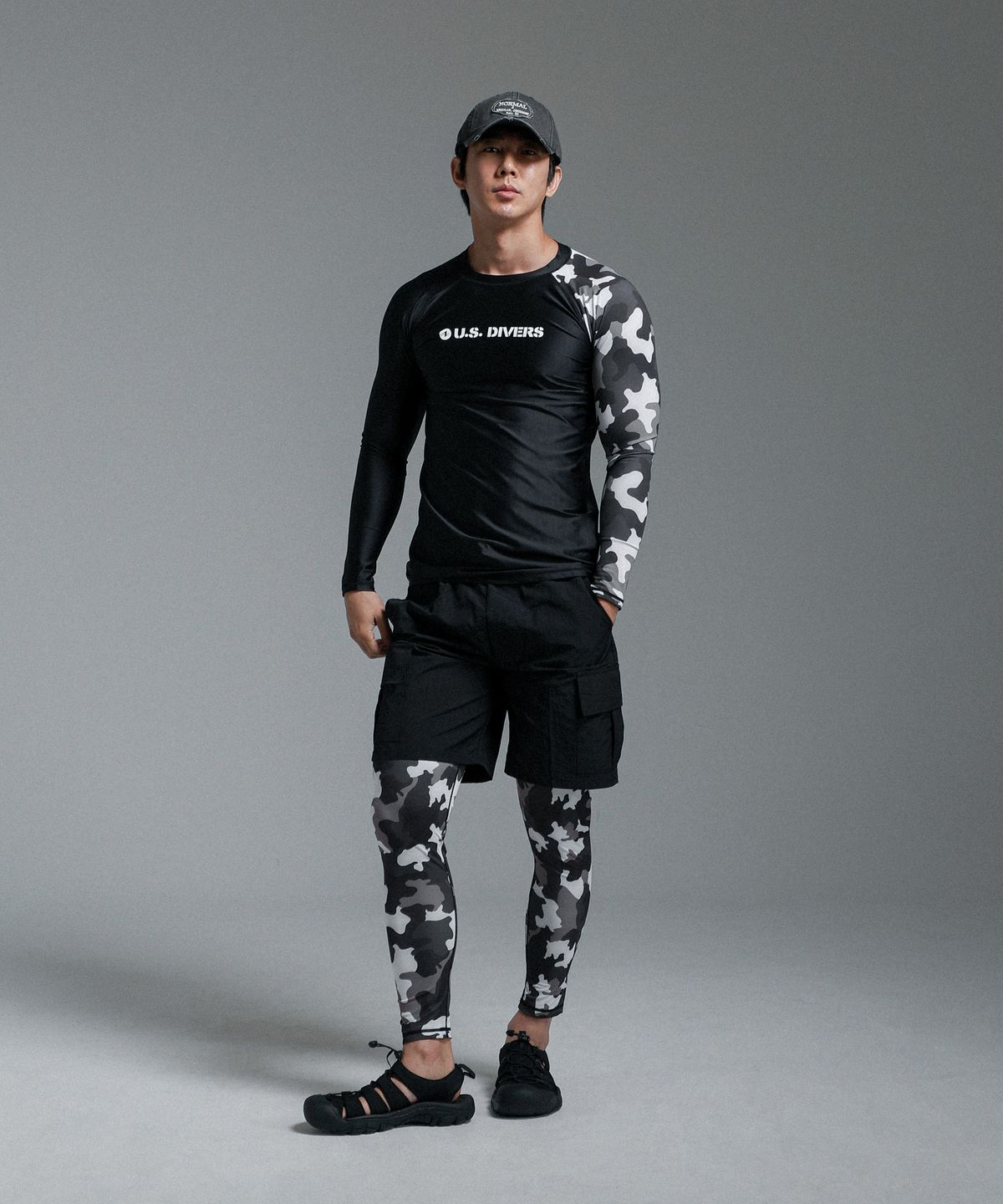 워크아웃디엔에이(WORKOUT DNA) 아직 청춘 카모워터레깅스