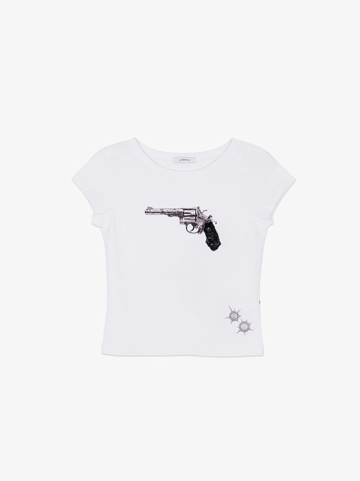 루펀(LOOFUN) Bullet Baby Tee / 불렛 베이비 티 [White]
