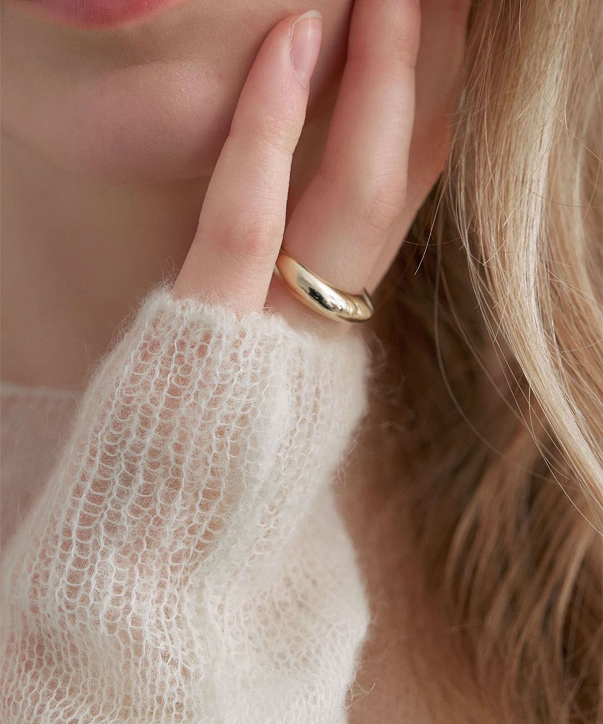 할렌(HALDEN) low dome ring (R017_gold)