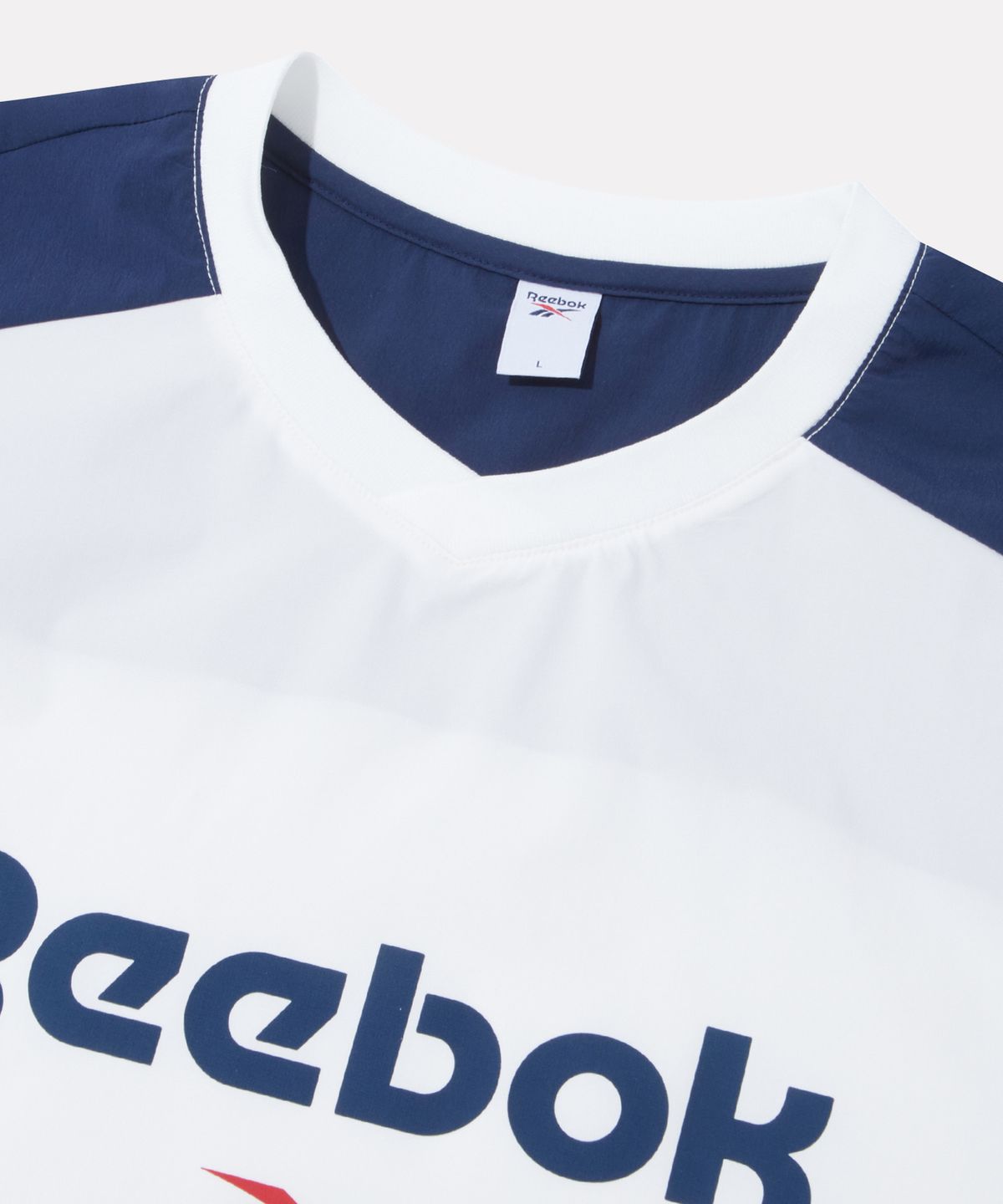 리복(REEBOK) 아이스실드 반팔 피스테 - 화이트:네이비