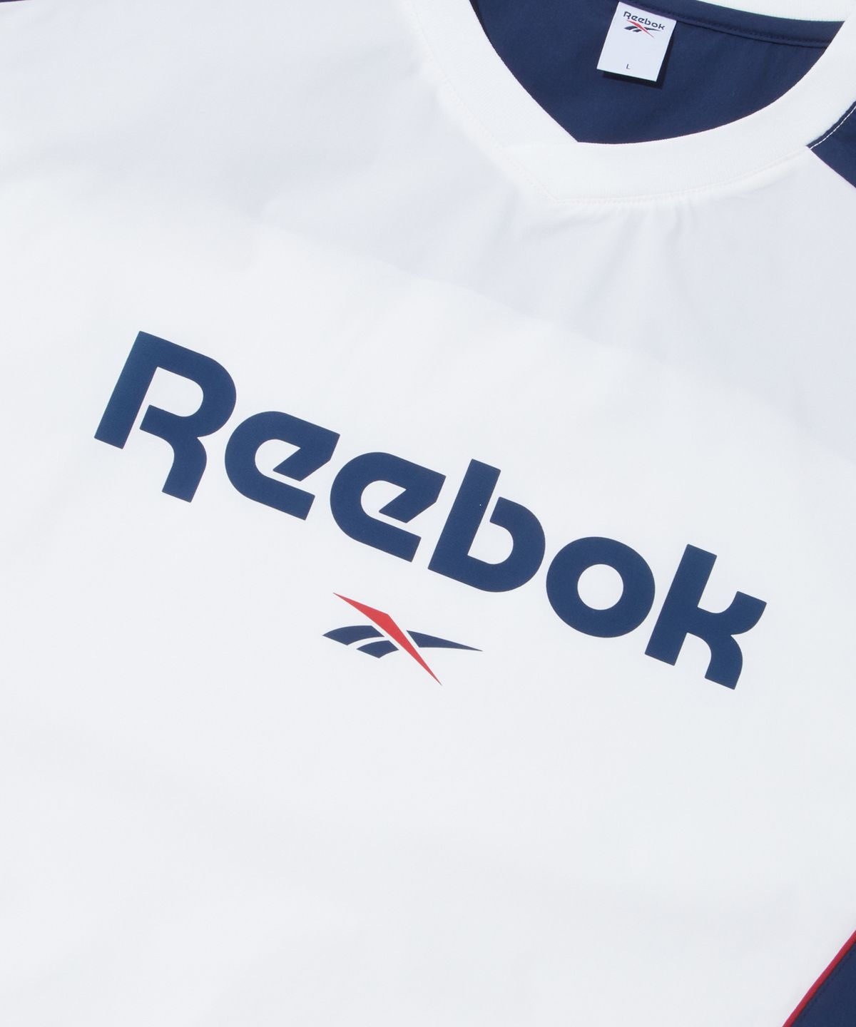 리복(REEBOK) 아이스실드 반팔 피스테 - 화이트:네이비
