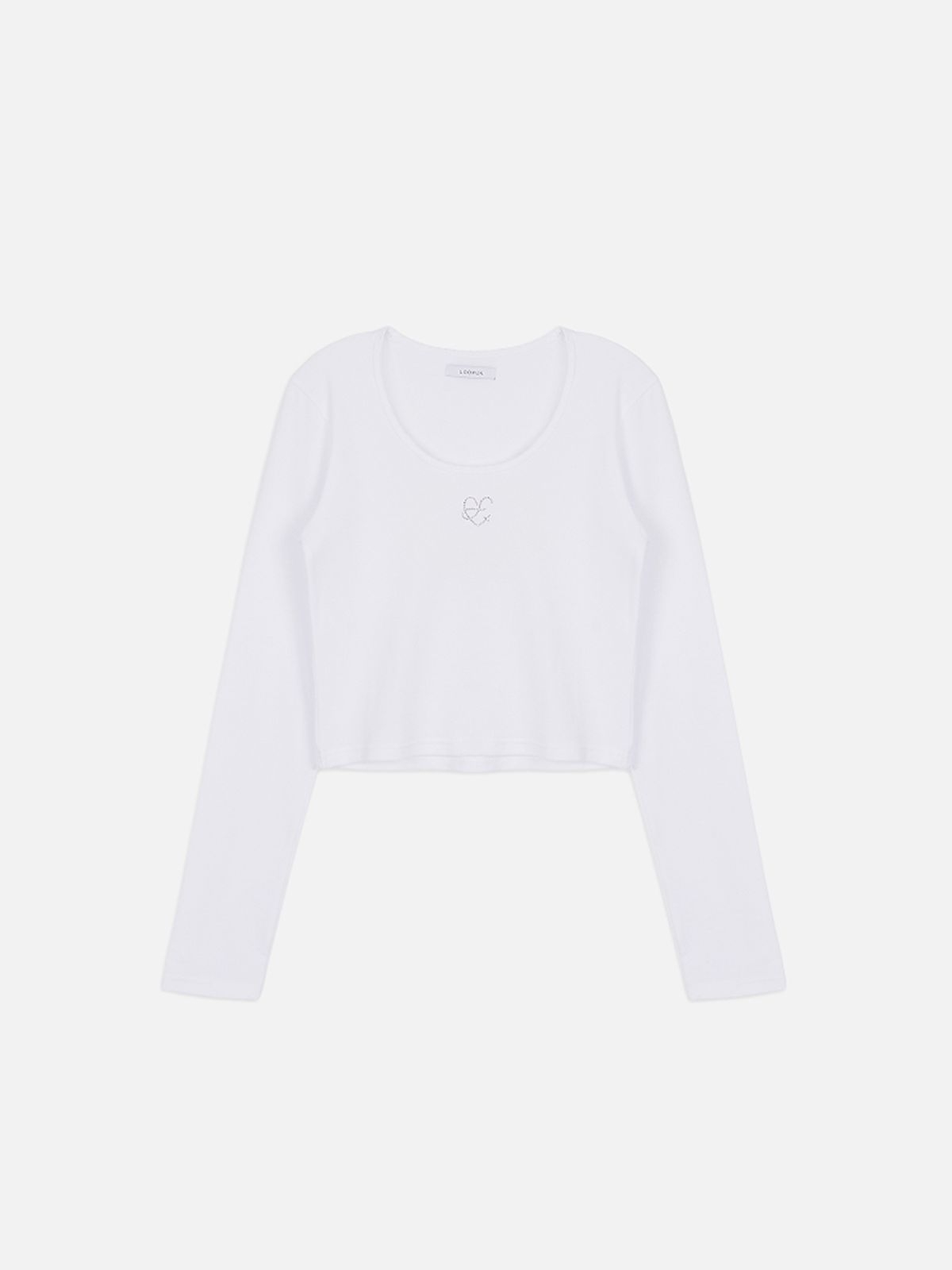 루펀(LOOFUN) Hotfix Crop Sleeve / 핫픽스 크롭 슬리브[White]