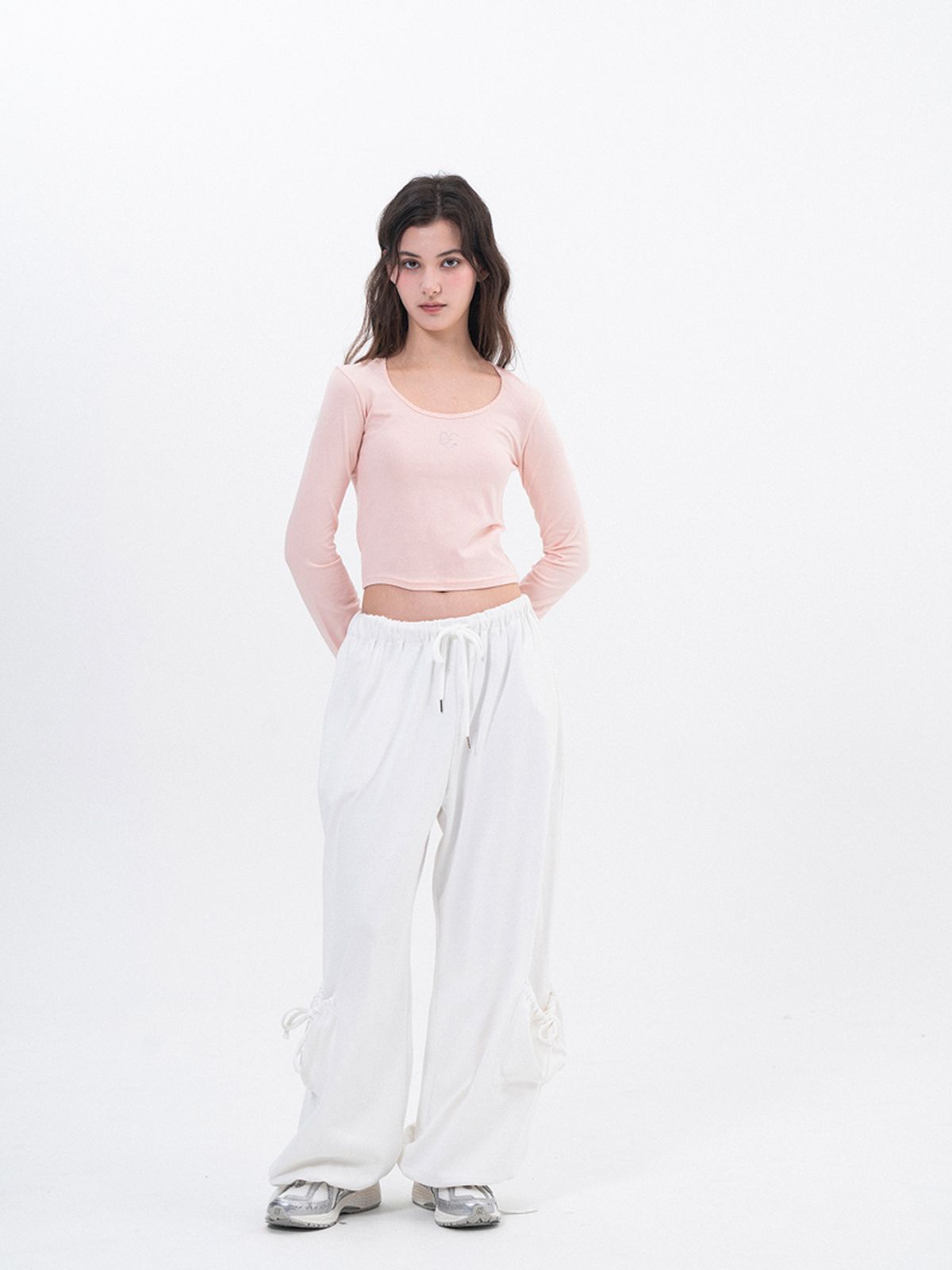 루펀(LOOFUN) Hotfix Crop Sleeve / 핫픽스 크롭 슬리브[Pink]