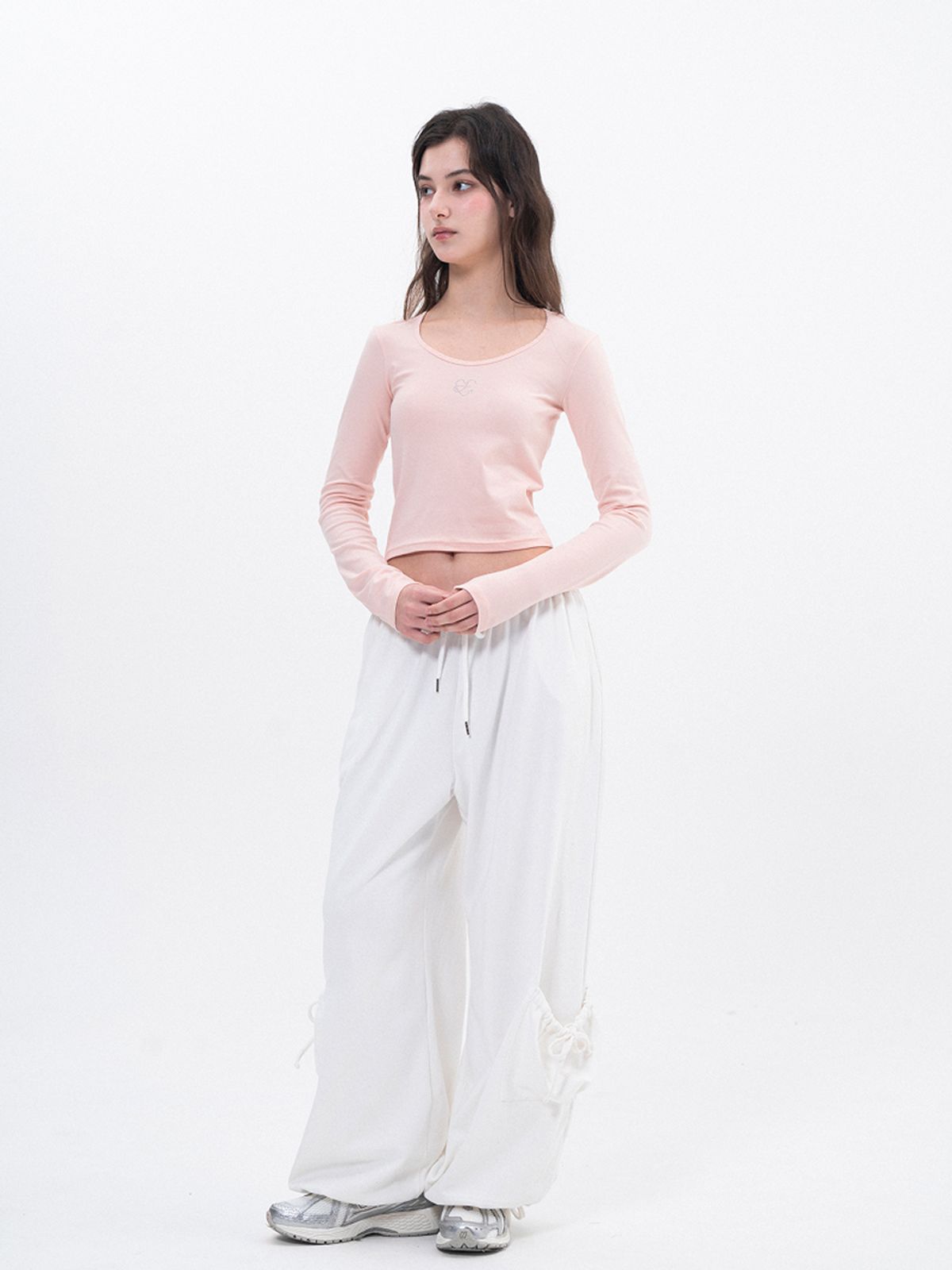 루펀(LOOFUN) Hotfix Crop Sleeve / 핫픽스 크롭 슬리브[Pink]